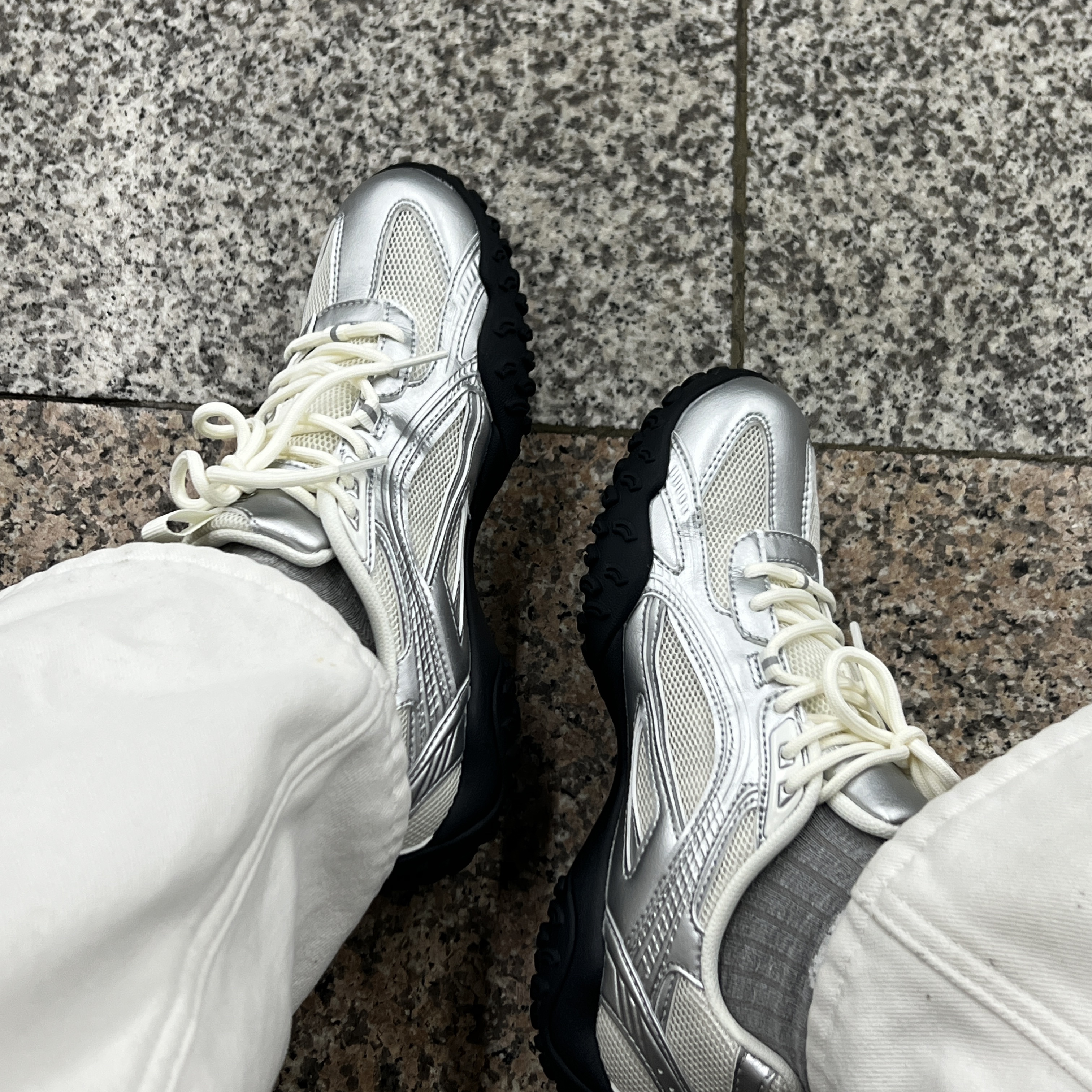 [6% 적립] FILA Echappe Ms Silvermoon 착용 스타일 - 3