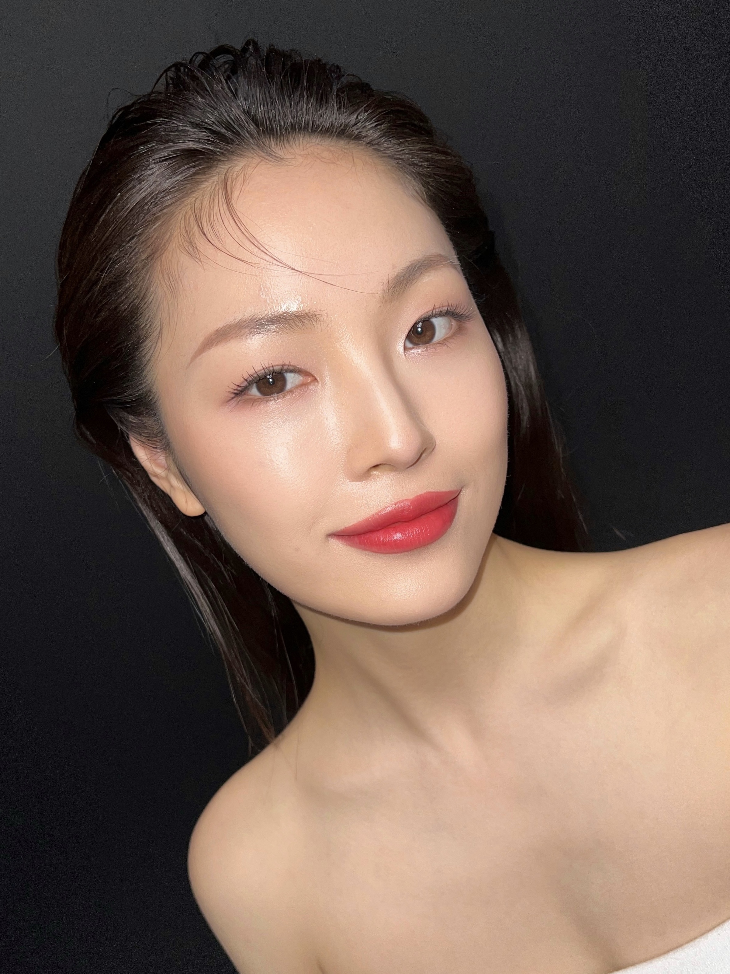 Dior Holiday Limited Edition Rouge Dior Couture Color Matte Lipstick 999 착용 스타일