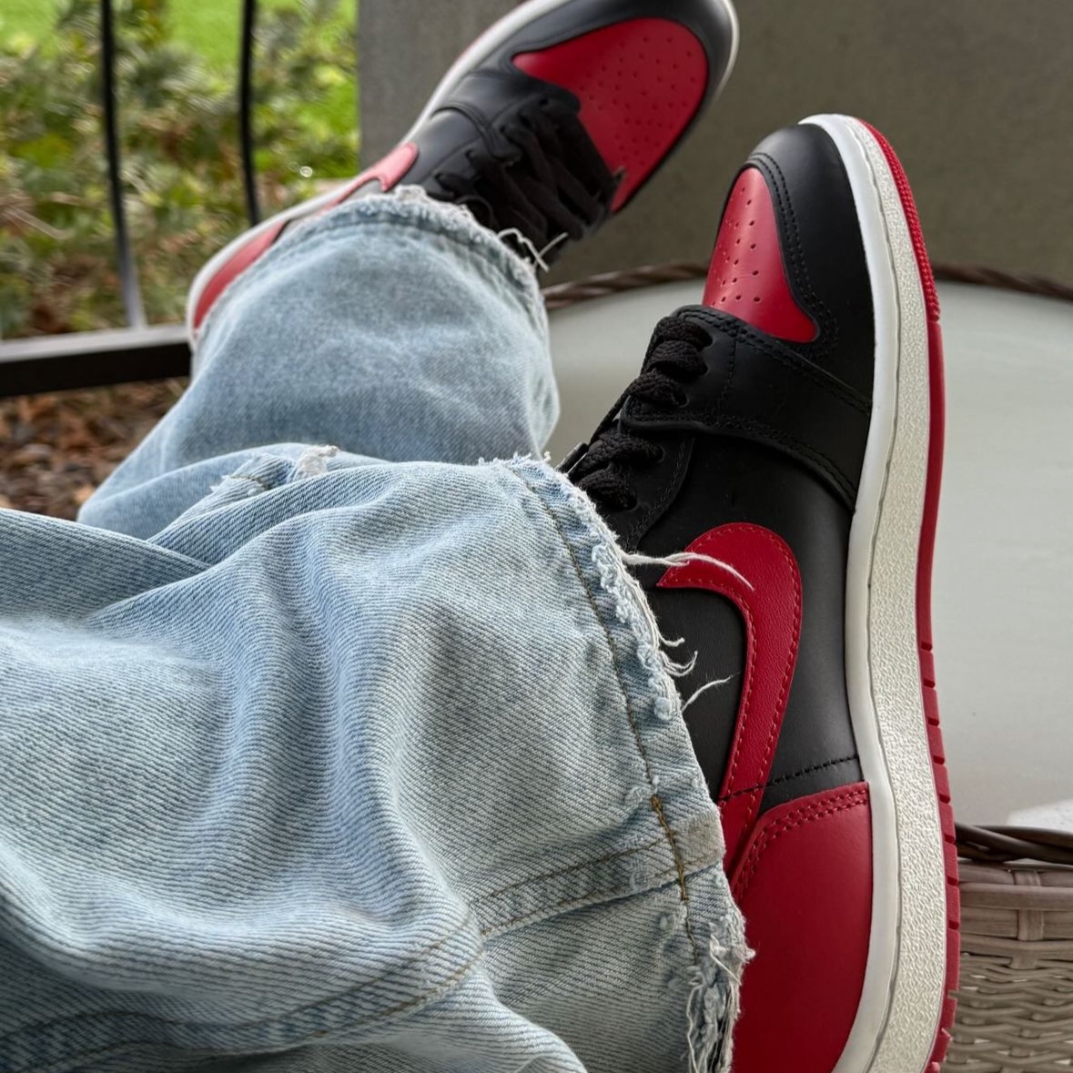 Jordan 1 High 85 Bred 착용 스타일