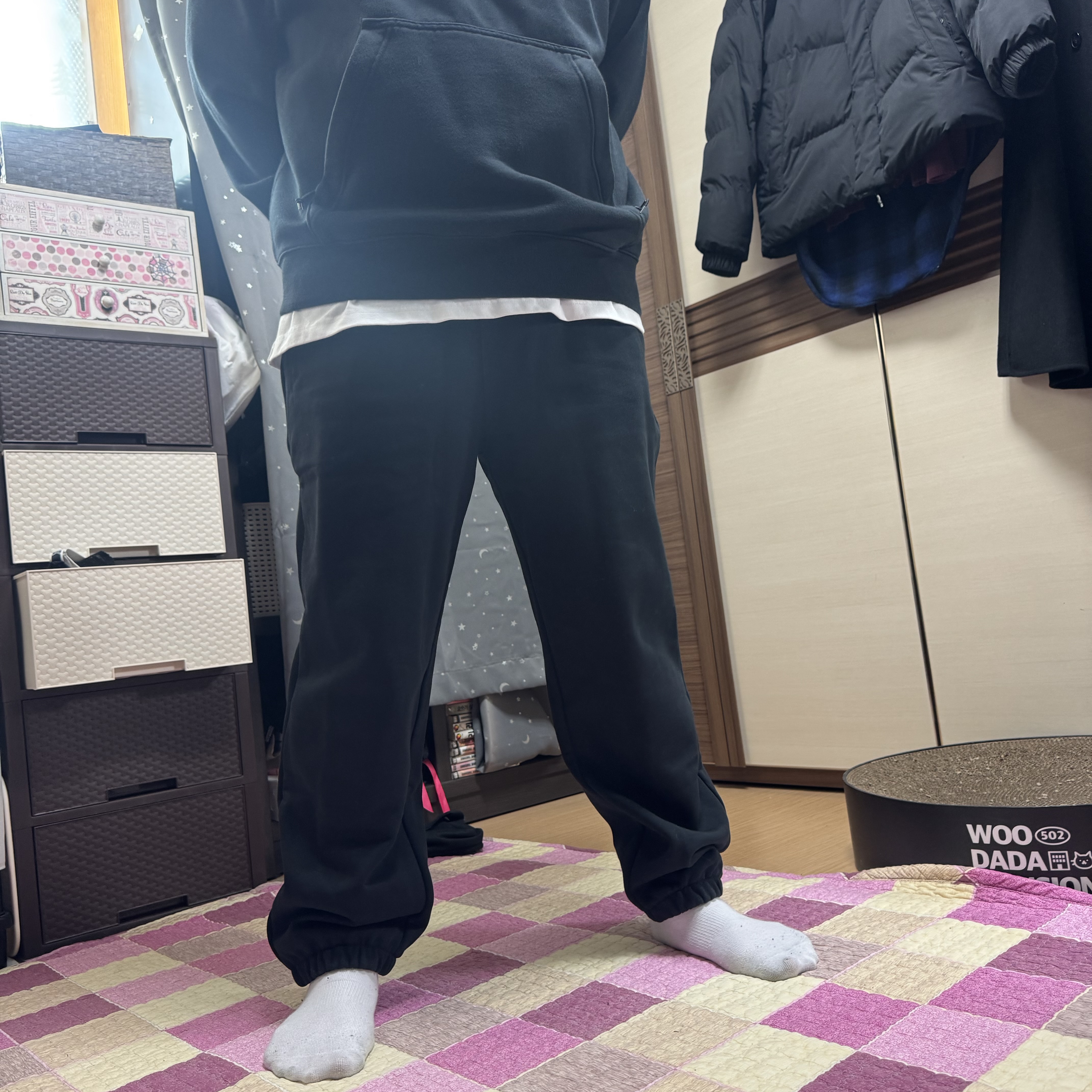 나이키 ACG 렁스 써마핏 리펠 터프 플리스 팬츠 블랙 - 아시아, 나이키 ACG 써마핏 풀오버 플리스 후드 블랙 다크 스모크 그레이 - 아시아 착용 스타일 - 1