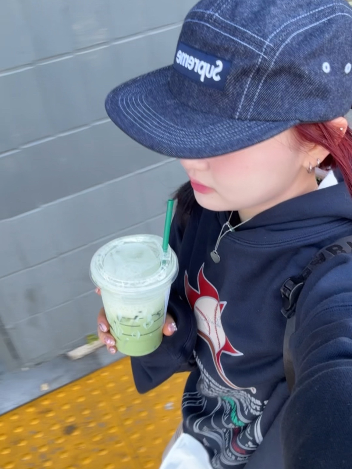 Problemallways Referee Hoodie Navy, Supreme Wool Camp Cap Denim - 24FW 착용 스타일 - 4