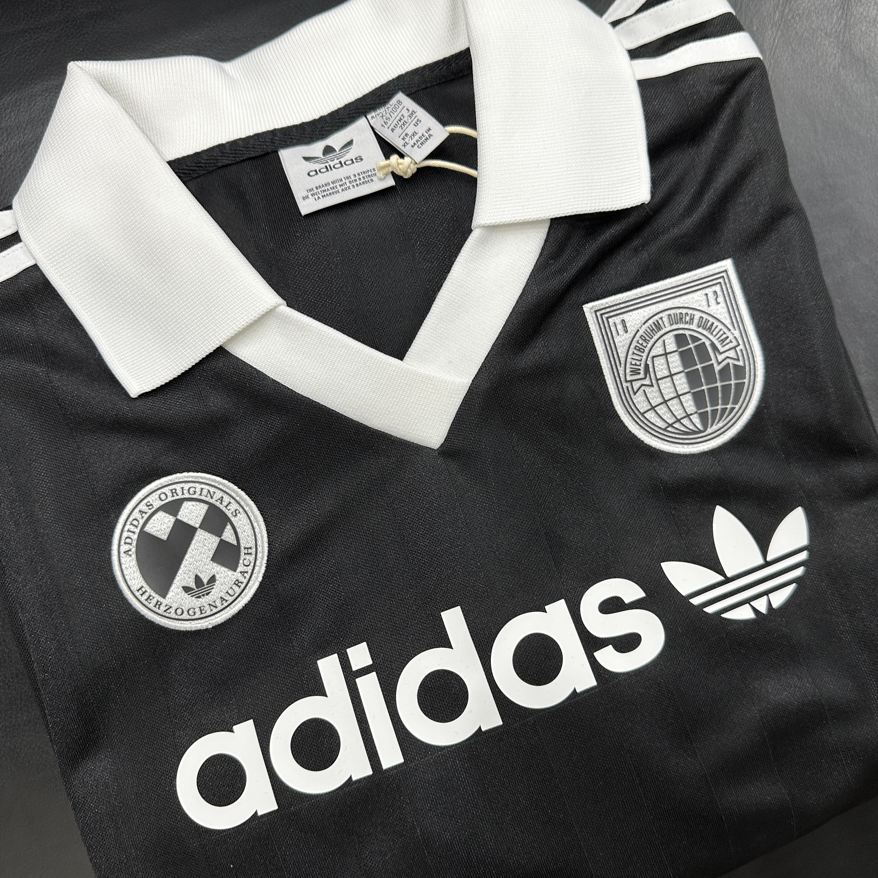 (W) Adidas Football Long Sleeve T-Shirt Black - KR Sizing 착용 스타일