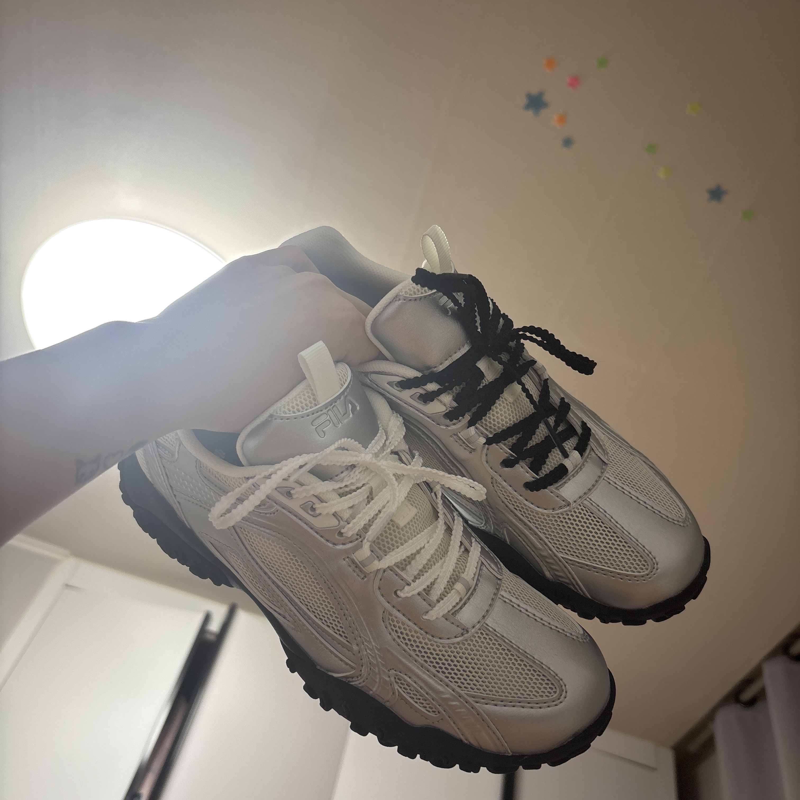 [6% 적립] FILA Echappe Ms Silvermoon 착용 스타일 - 1