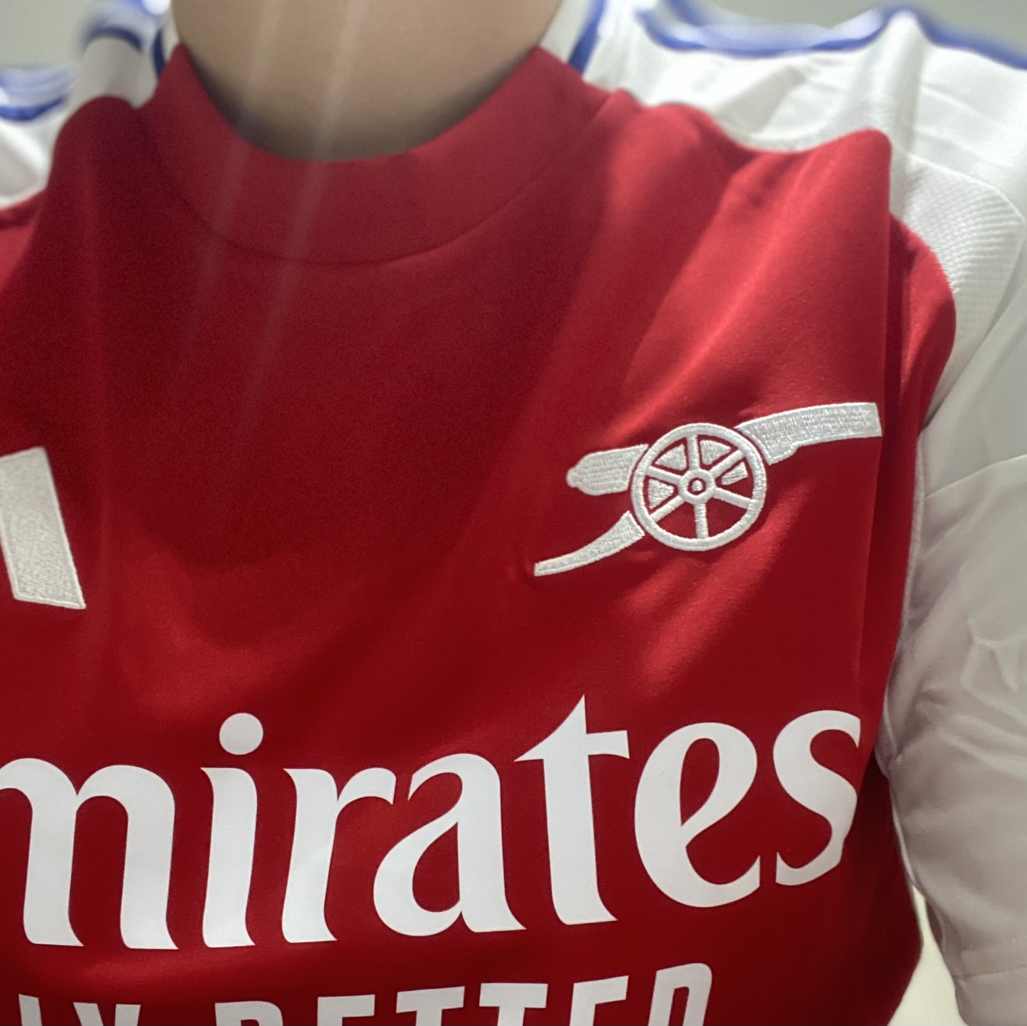 Adidas Arsenal 2024/25 Home Jersey Better Scarlet White - KR Sizing (Non Marking Ver.) 착용 스타일