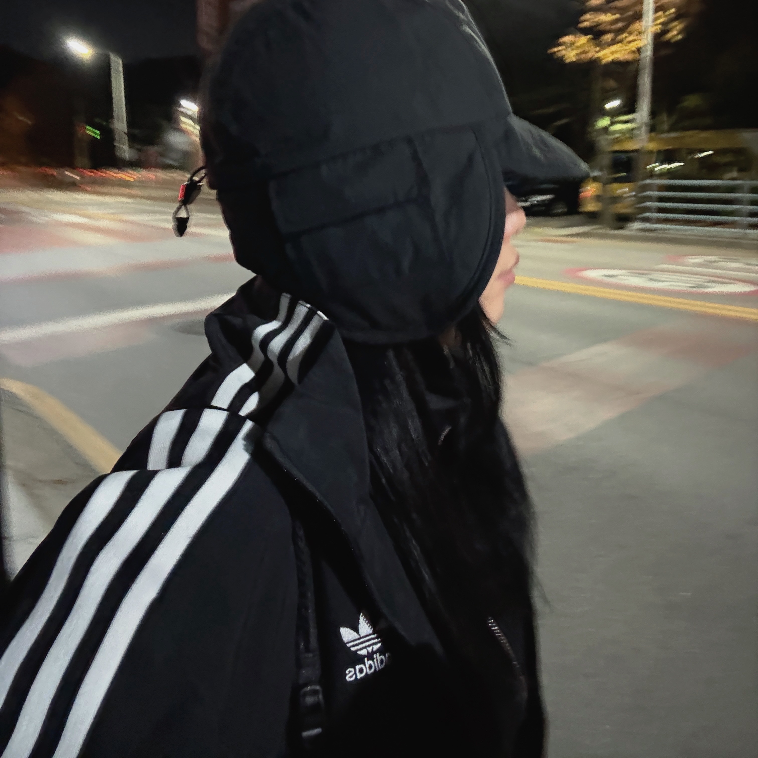 Adidas Adicolor Classic Trefoil Track Jacket Black - KR Sizing 착용 스타일