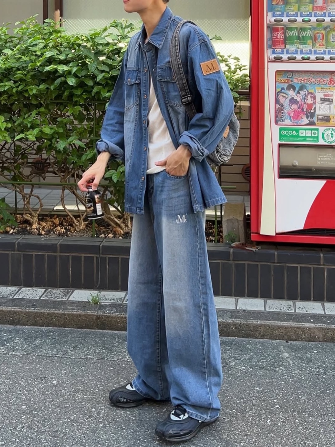 Asics x Kiko Kostadinov Gel-Sokat 2 Carrier Grey, MUCENT Alyth Roll Up Denim Shirt Denim 착용 스타일 - 1