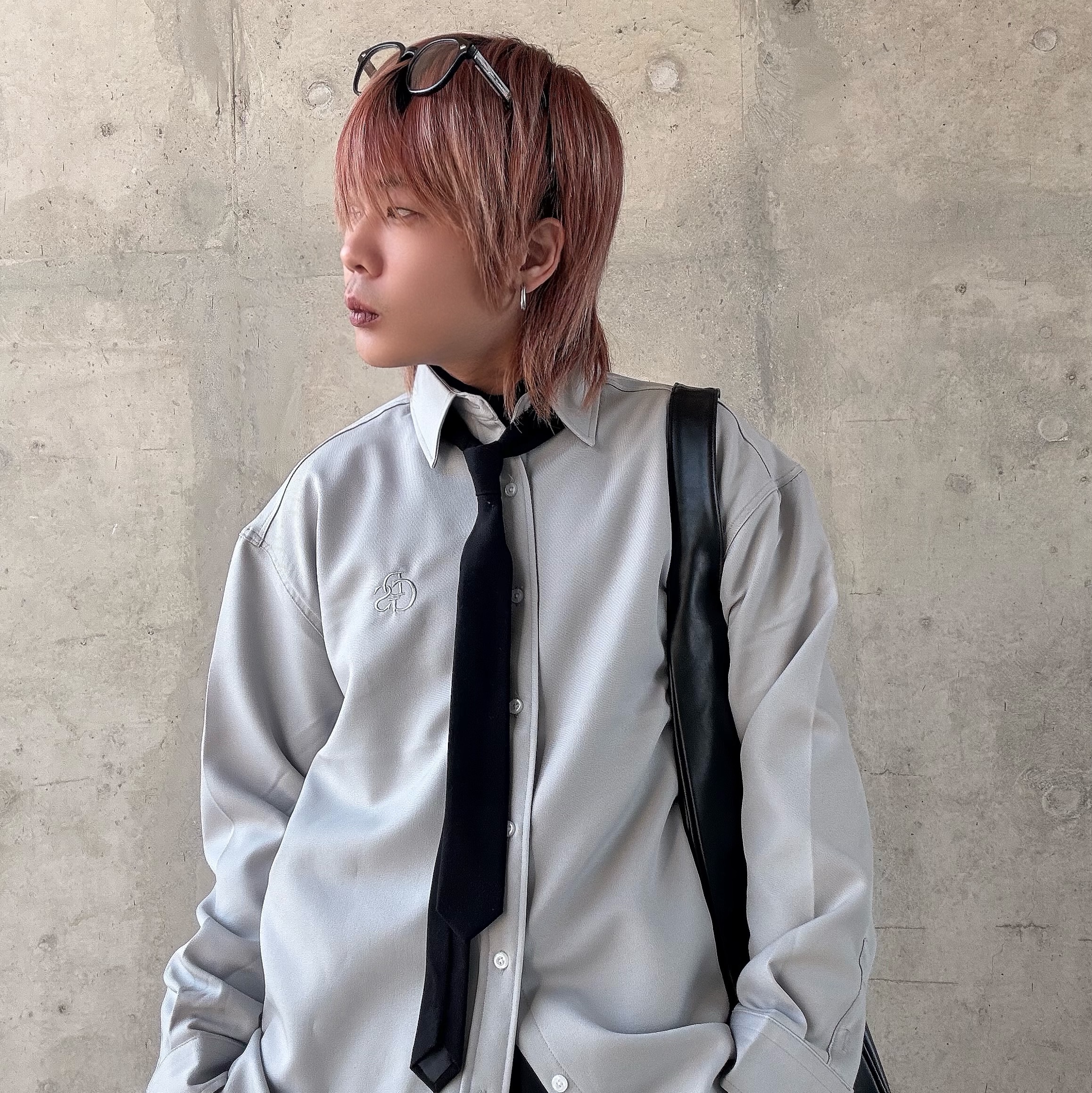 Project G/R Mega Buckle Hobo Bag Black, Converse x Drkshdw Turbowpn Pelican 착용 스타일 - 2