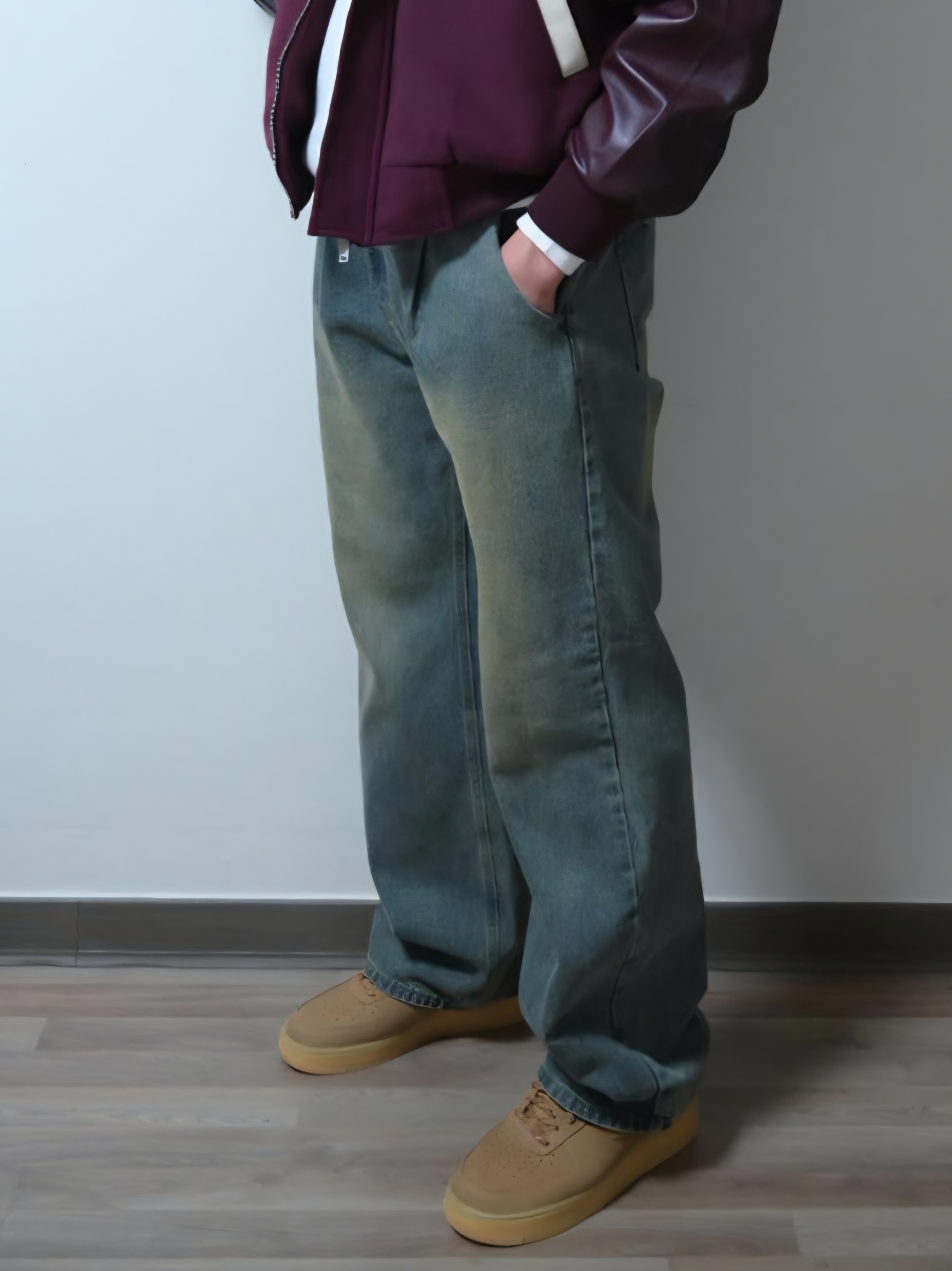 Nike Air Force 1 '07 WB Flax 착용 스타일