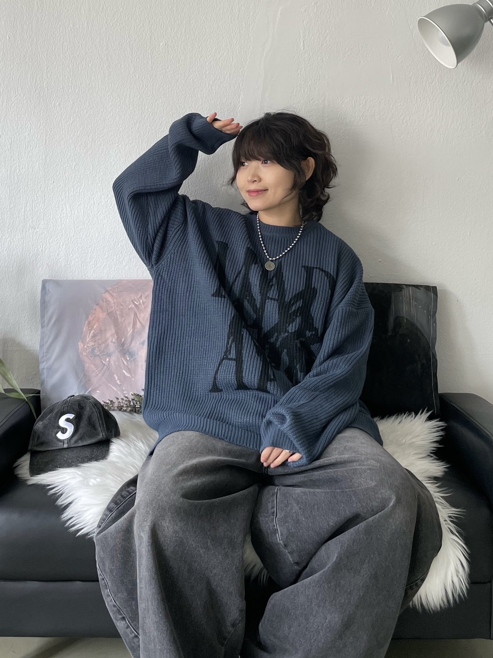 Supreme Pigment Canvas S Logo 6-Panel Black - 23SS, (W) Nike Air Force 1 '07 Low Triple Black 착용 스타일 - 1