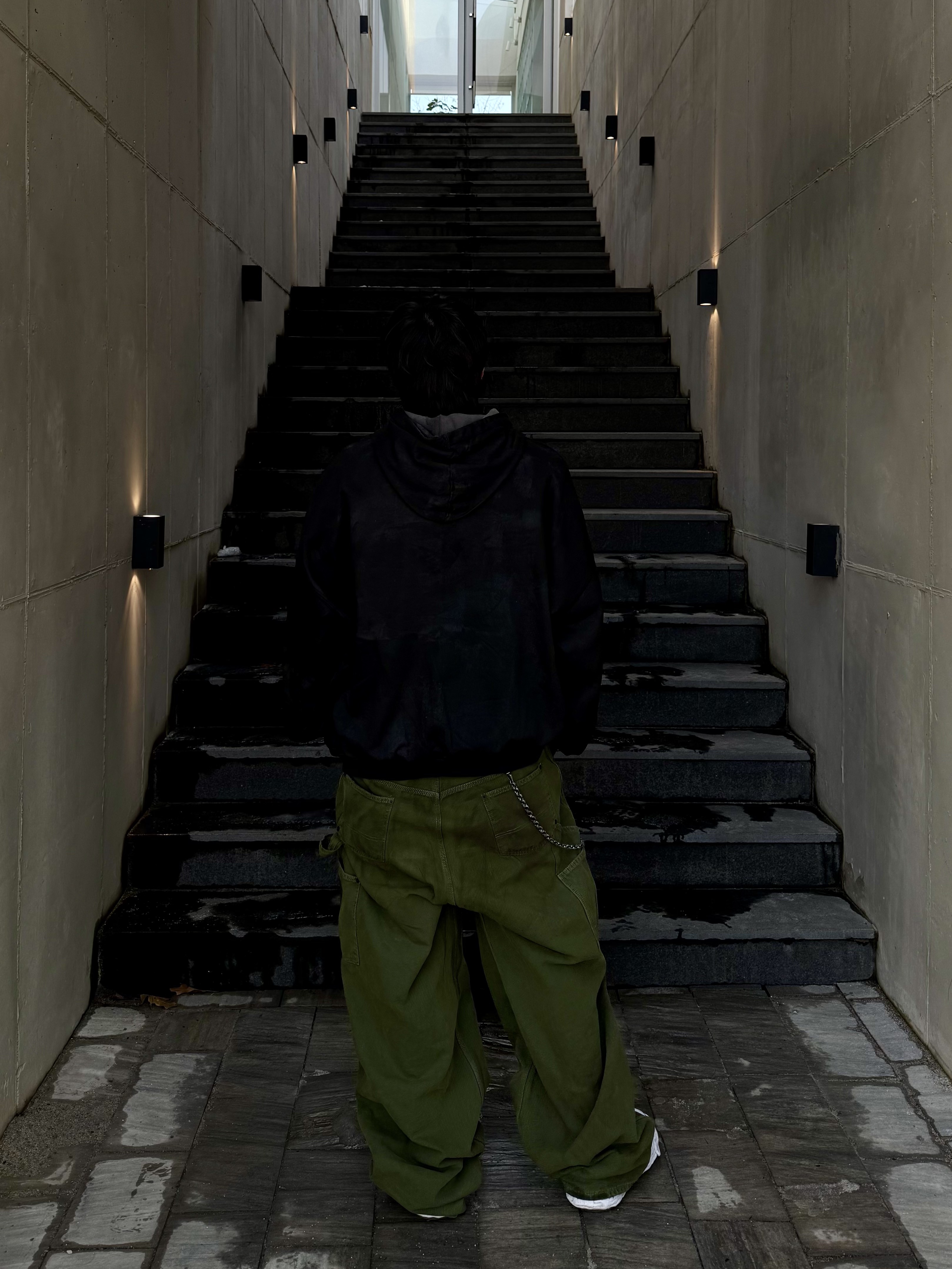Maison Mihara Yasuhiro Peterson23 OG Sole Canvas Low-top Sneakers Black, Undermycar Death Eaters Oversized Hoodie Fiesta - 23FW 착용 스타일 - 4