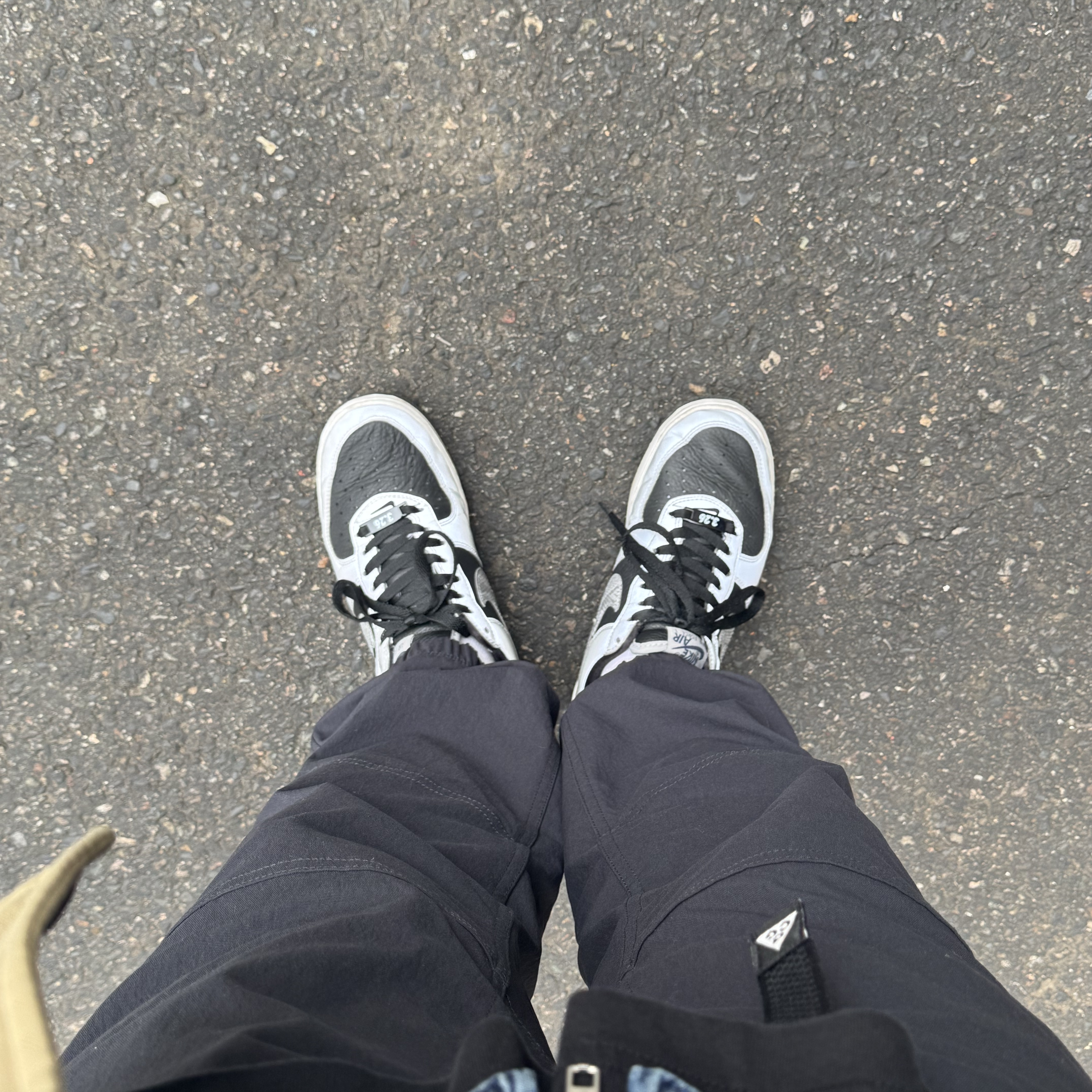 Nike Air Force 1 B Silver Snake 착용 스타일