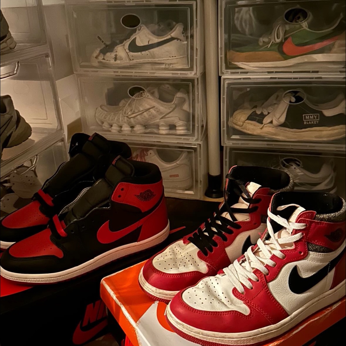 Jordan 1 High 85 Bred, Jordan 1 Retro High OG Chicago 2022 착용 스타일