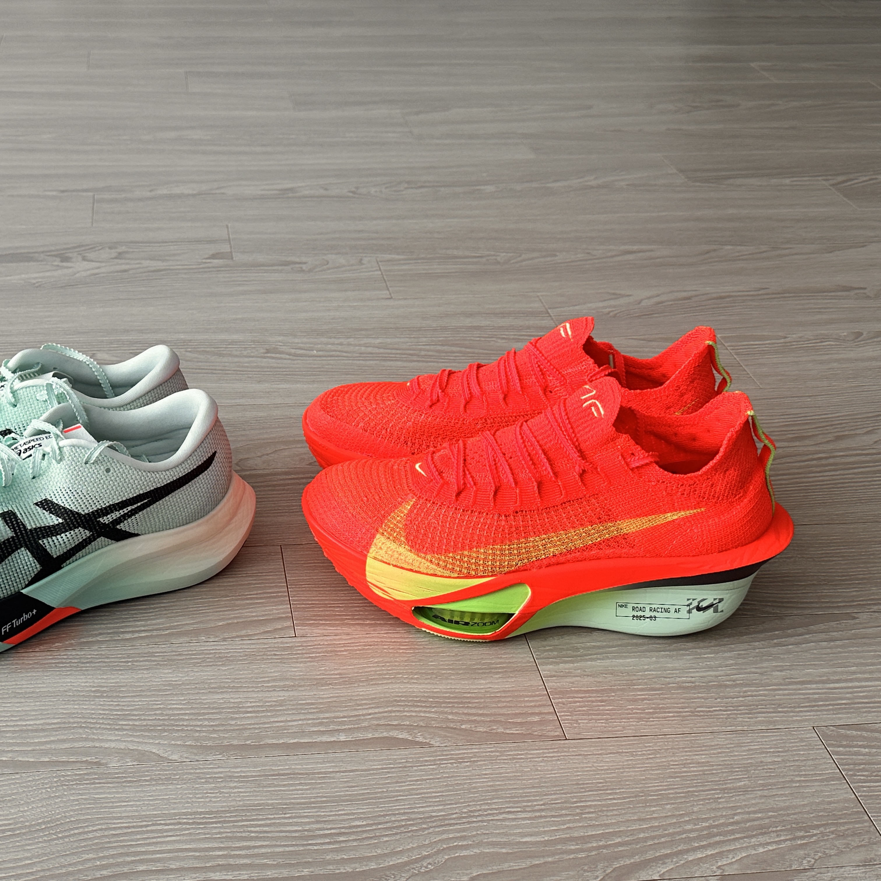 Nike Air Zoom Alphafly Next% 3 Bright Crimson Lime Blast 착용 스타일