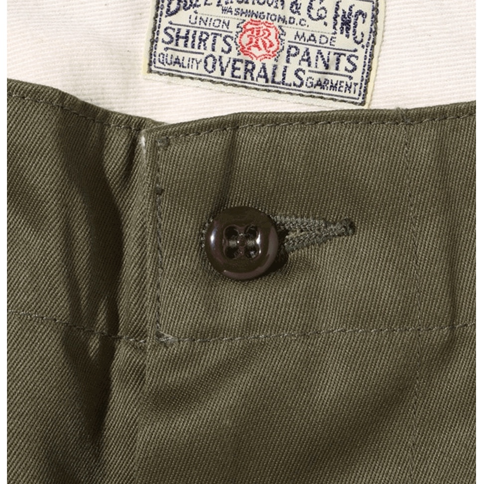 Buzz Rickson's Original Spec Chinos One Wash Olive 착용 스타일 - 3