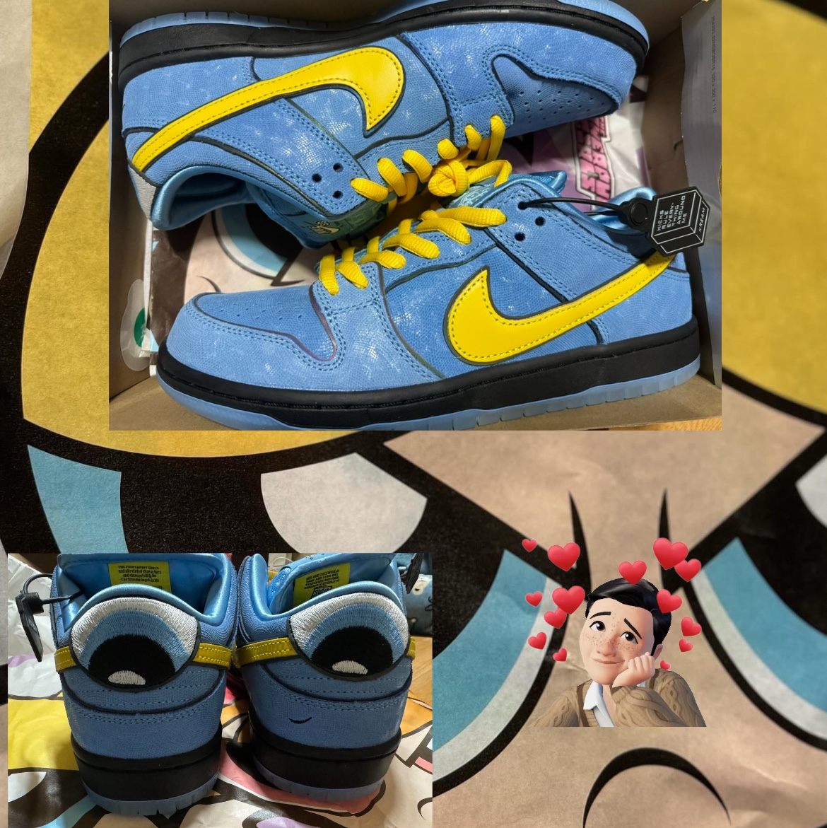 Nike x The Powerpuff Girls SB Dunk Low Pro QS Bubbles 착용 스타일 - 2