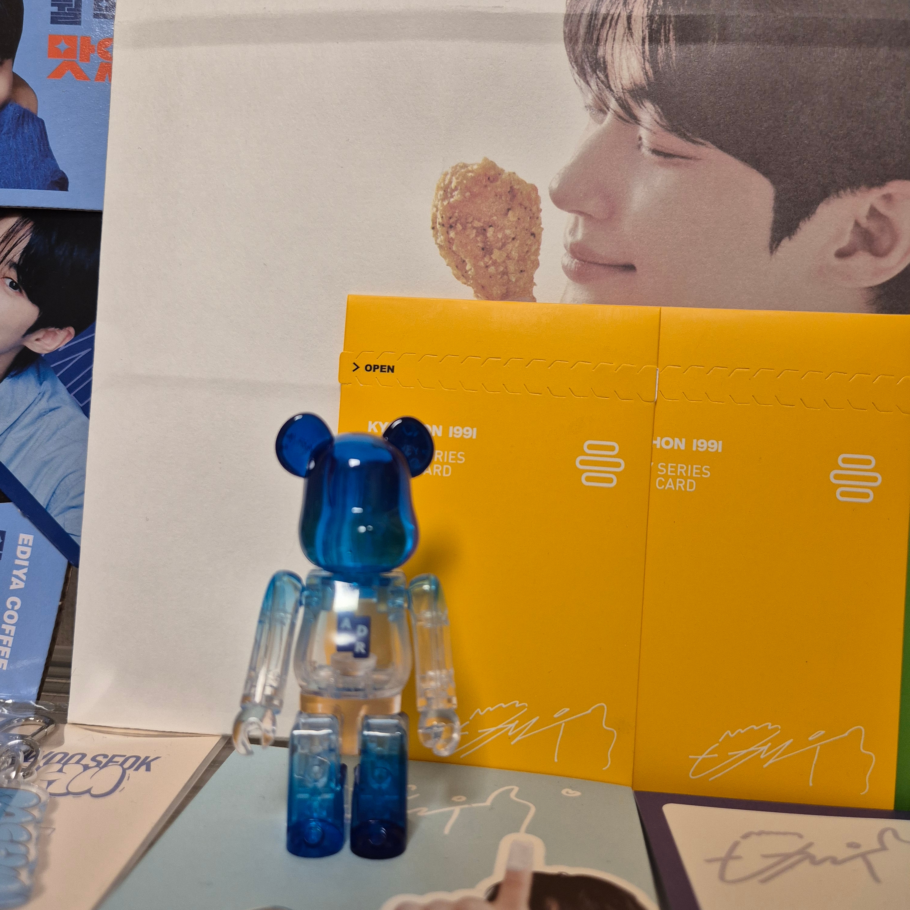 Bearbrick x Ader Error 100% 착용 스타일
