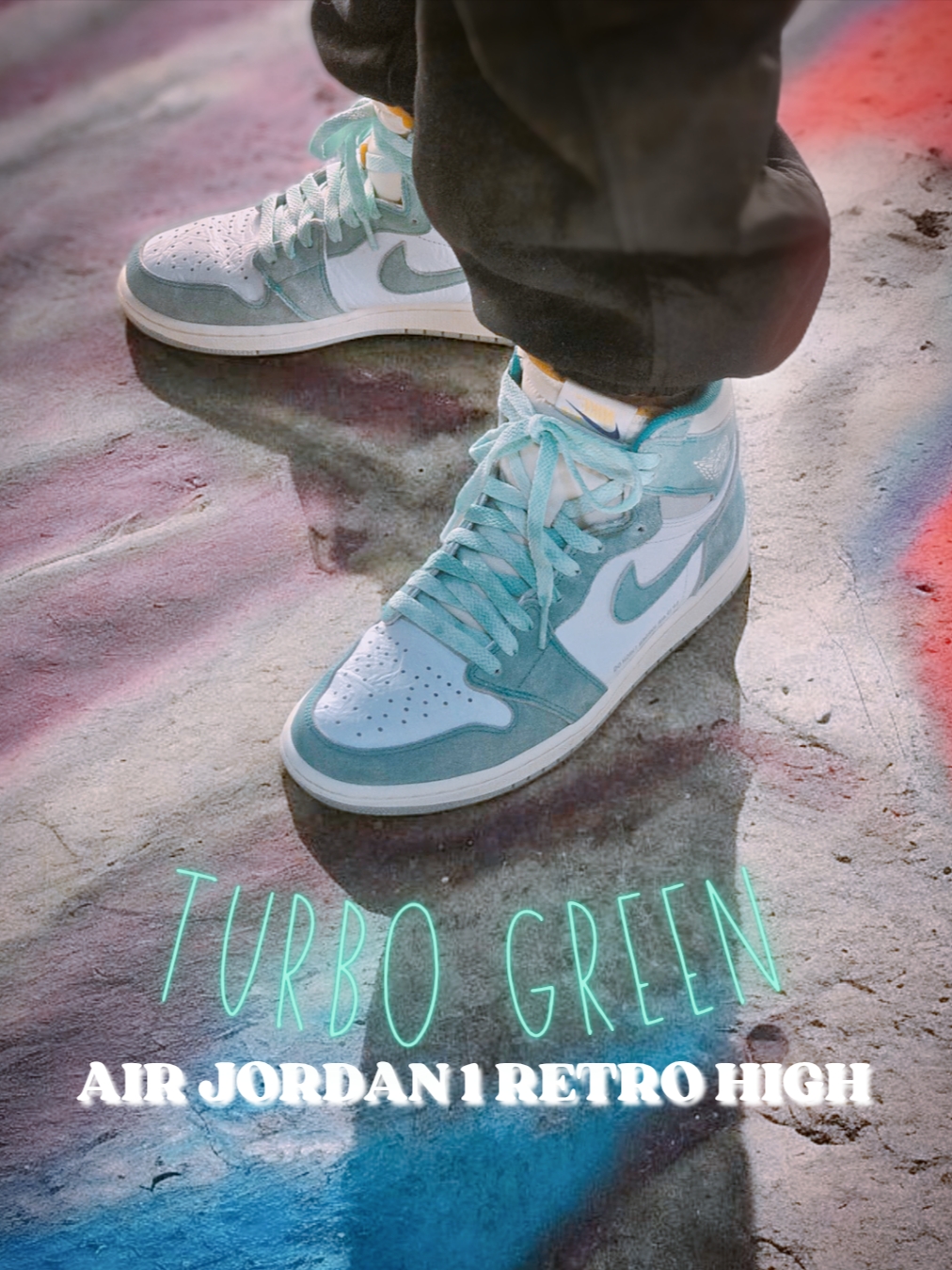 Jordan 1 Retro High OG Turbo Green 착용 스타일