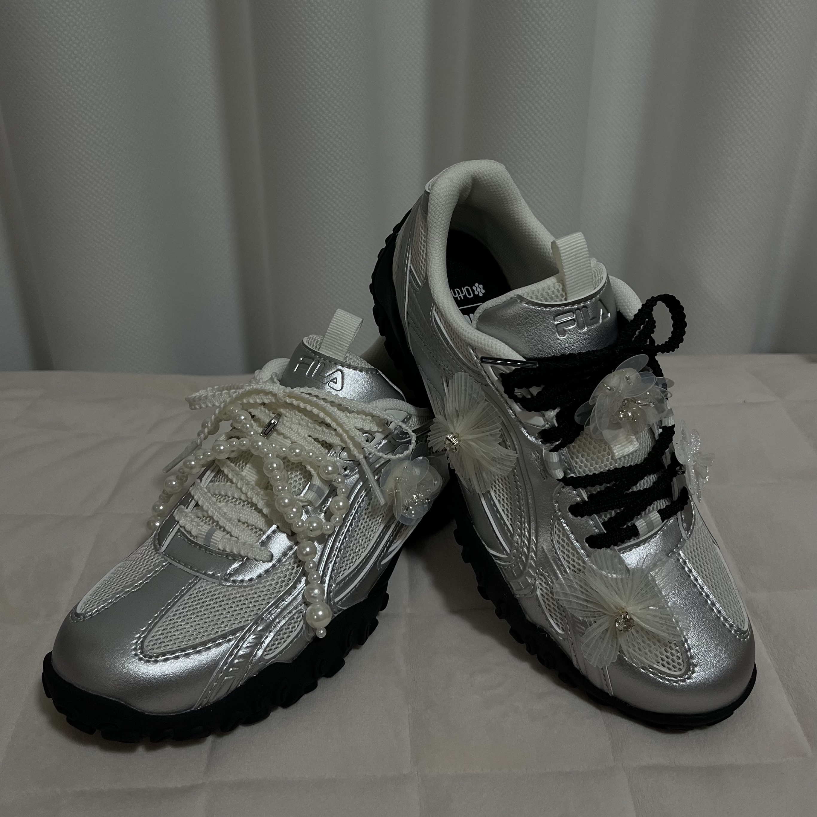 [6% 적립] FILA Echappe Ms Silvermoon 착용 스타일