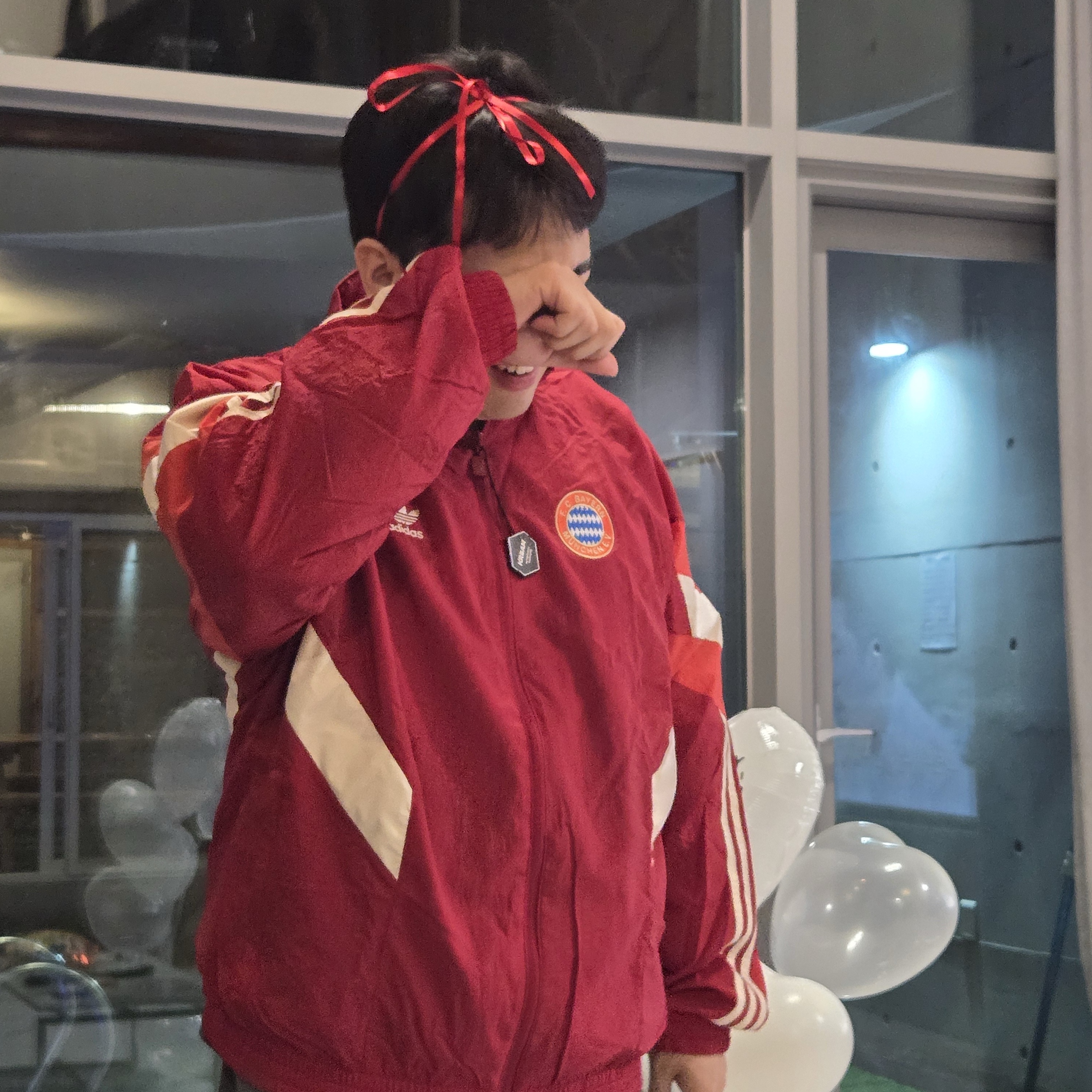 Adidas Bayern Munchen Originals Track Top Active Maroon - KR Sizing 착용 스타일