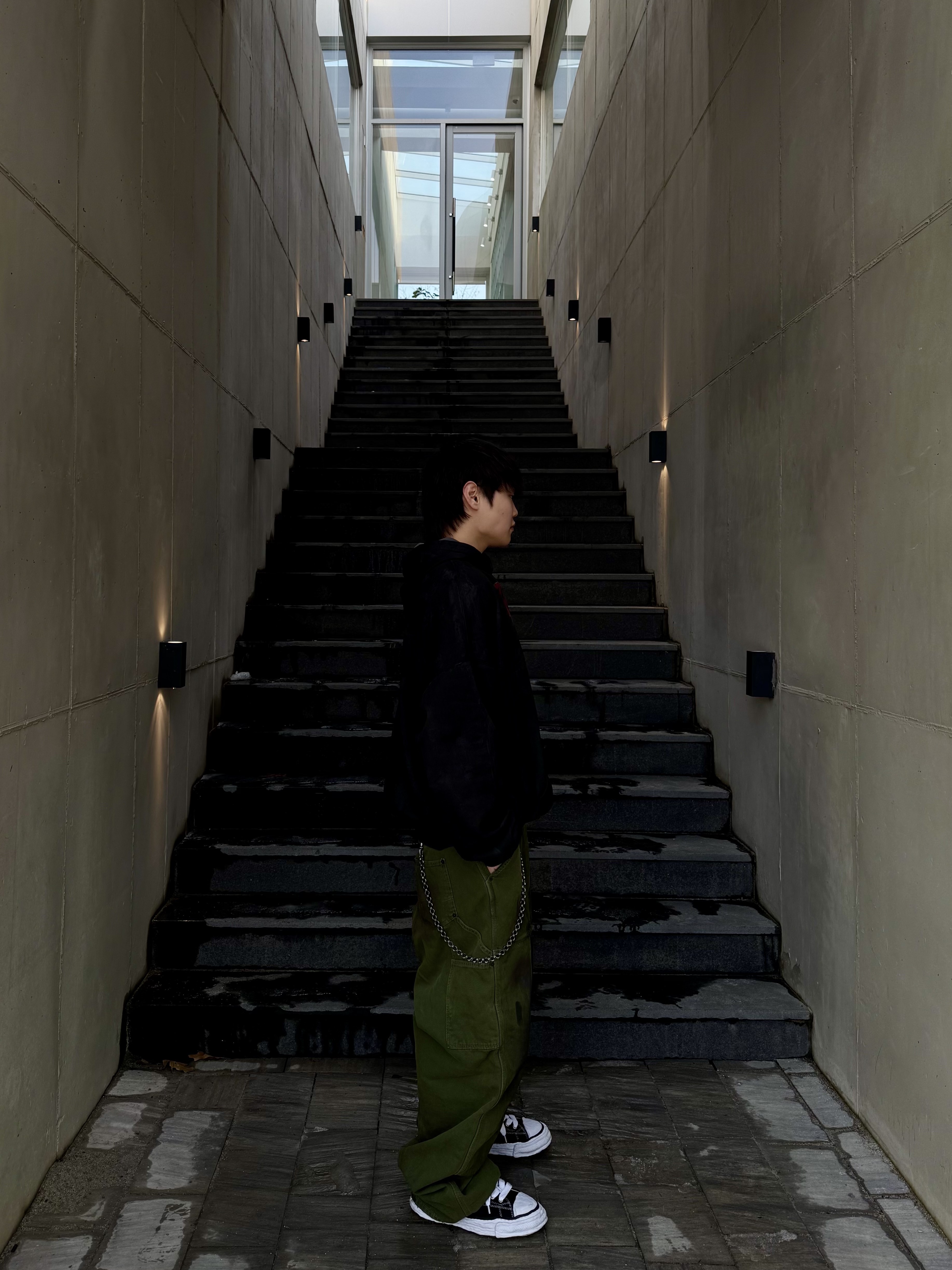 Maison Mihara Yasuhiro Peterson23 OG Sole Canvas Low-top Sneakers Black, Undermycar Death Eaters Oversized Hoodie Fiesta - 23FW 착용 스타일 - 5