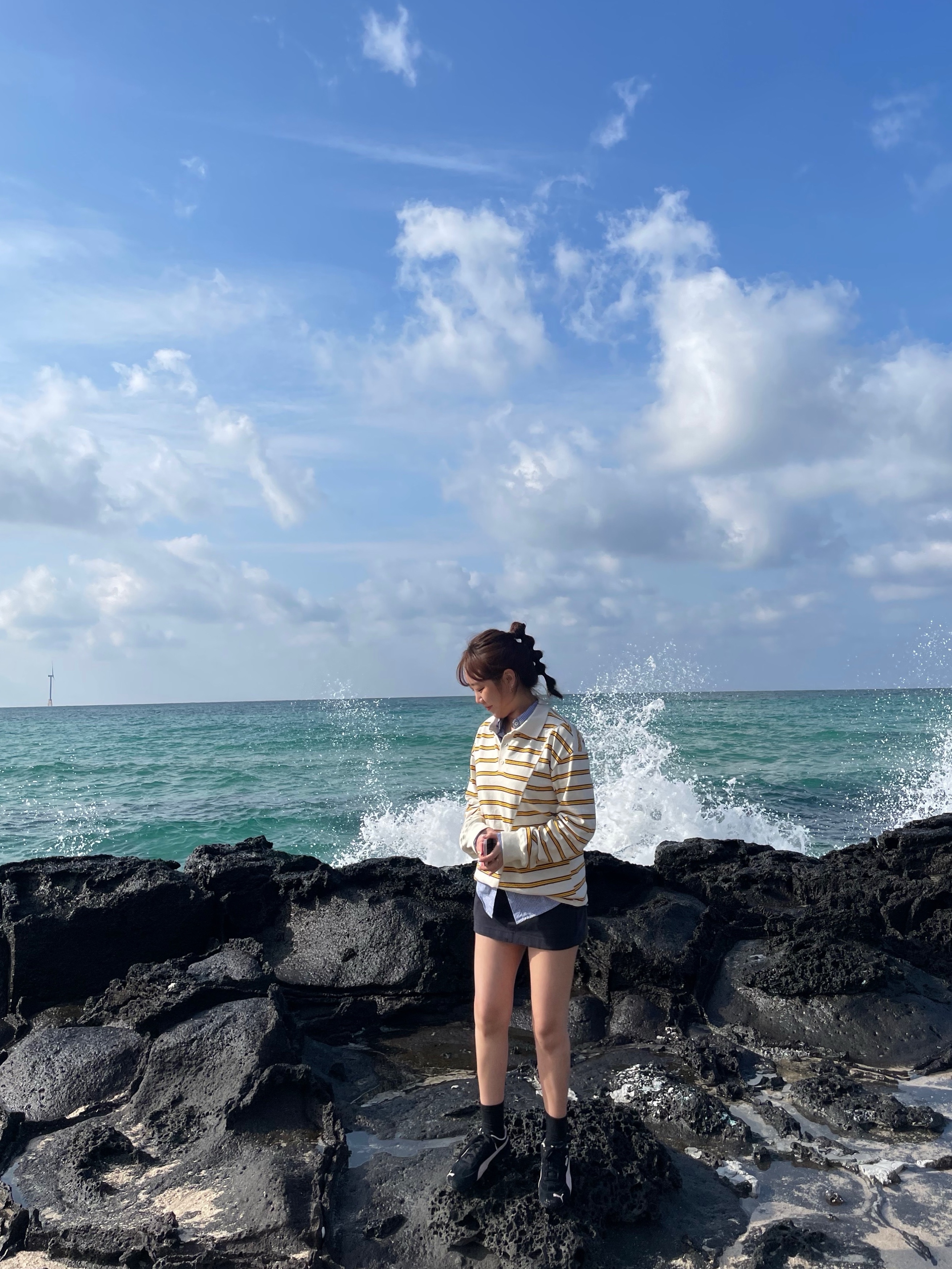 Puma Speedcat OG Black Mauve Mist 착용 스타일 - 1