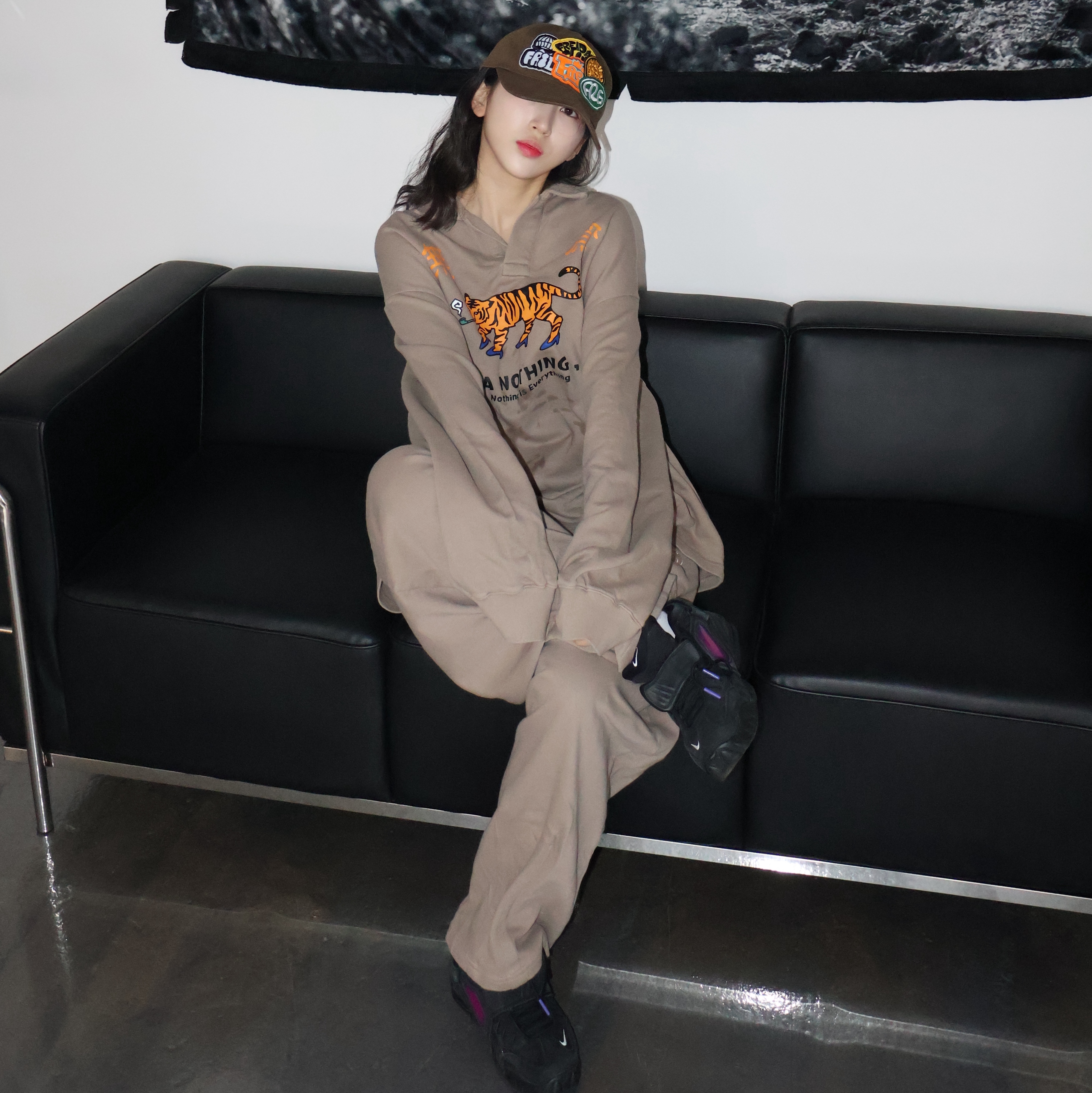 Nike x Ambush Air Adjust Force SP Black and Psychic Purple 착용 스타일 - 6