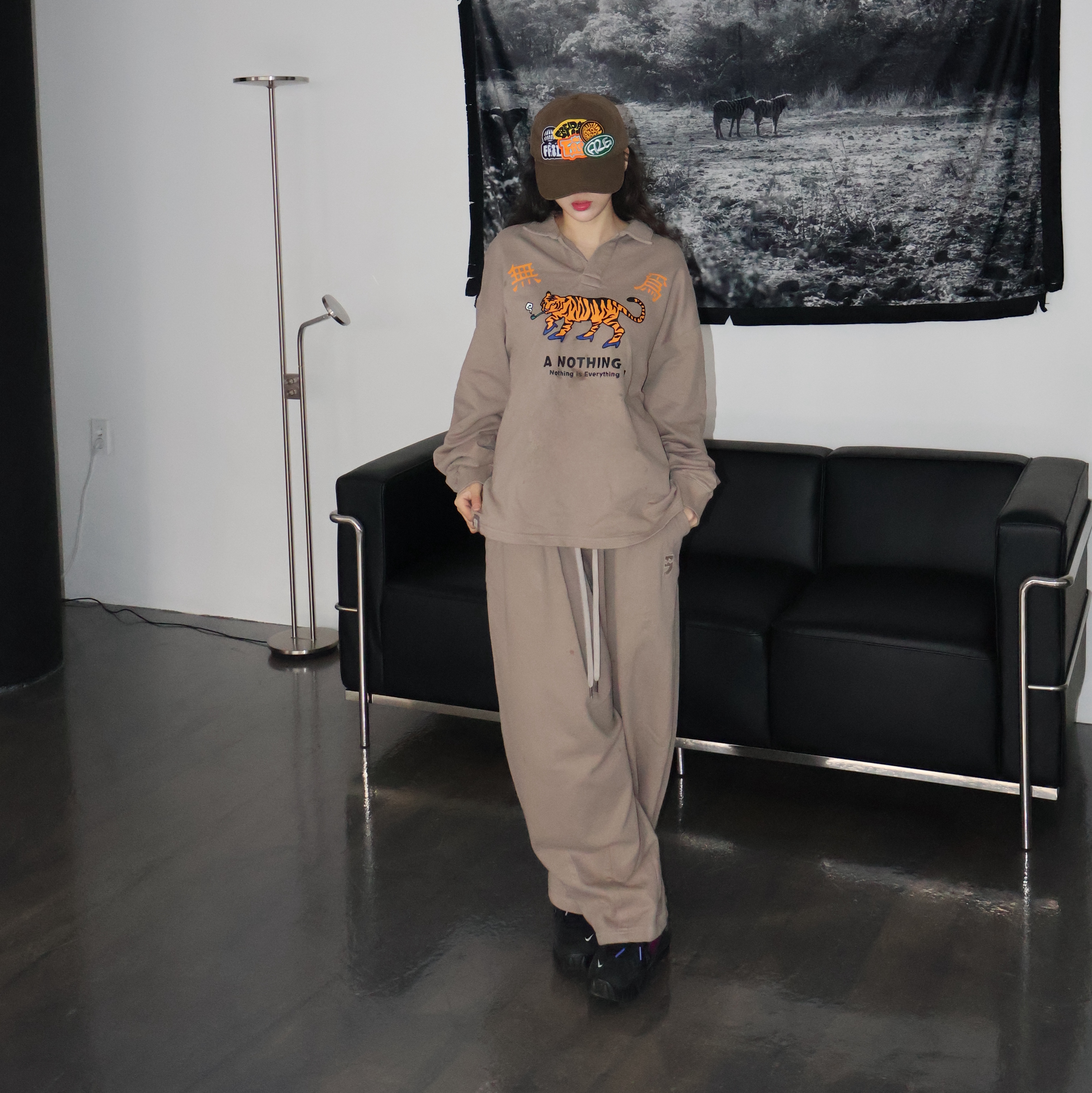 Nike x Ambush Air Adjust Force SP Black and Psychic Purple 착용 스타일 - 3