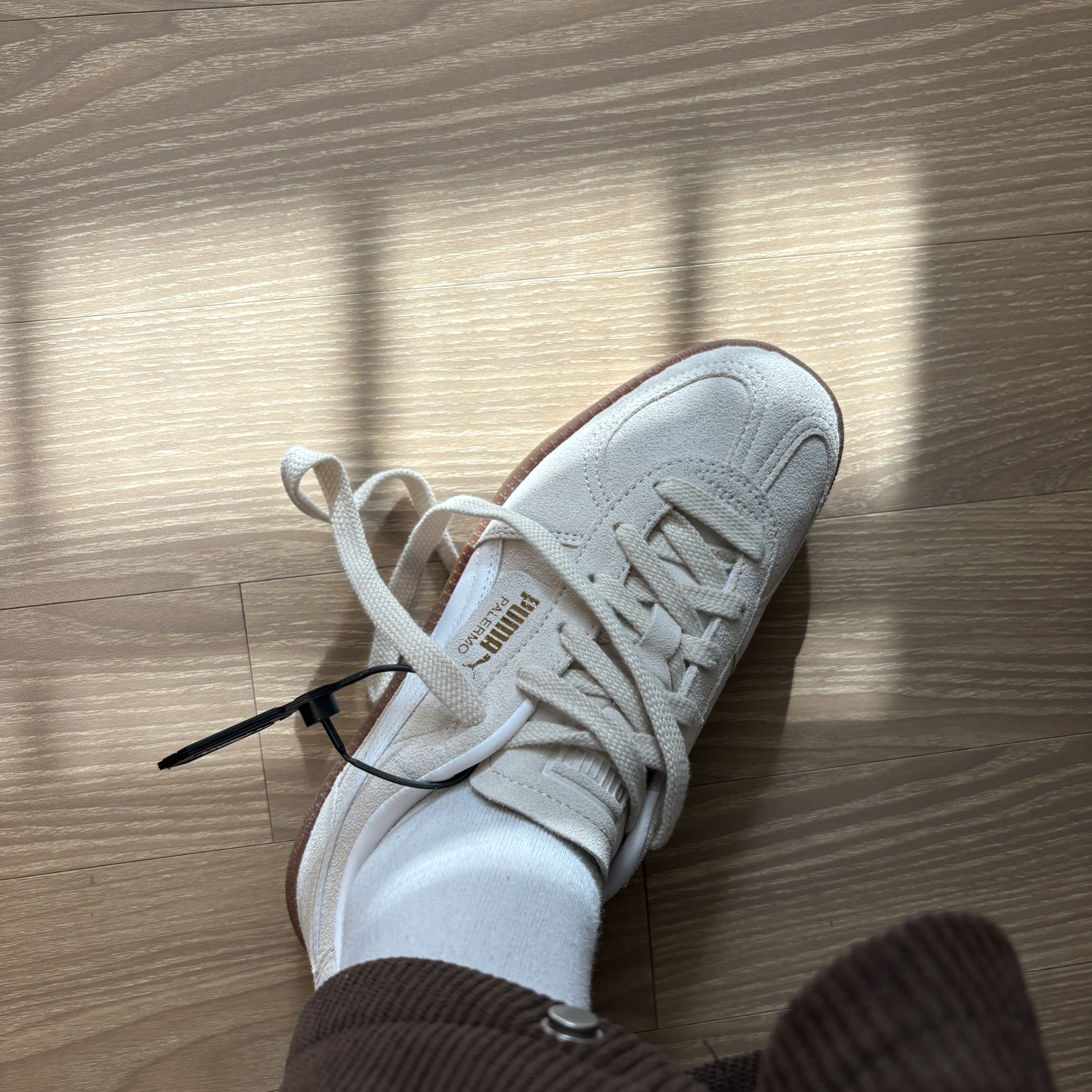 Puma Palermo Alpine Snow White 착용 스타일 - 1