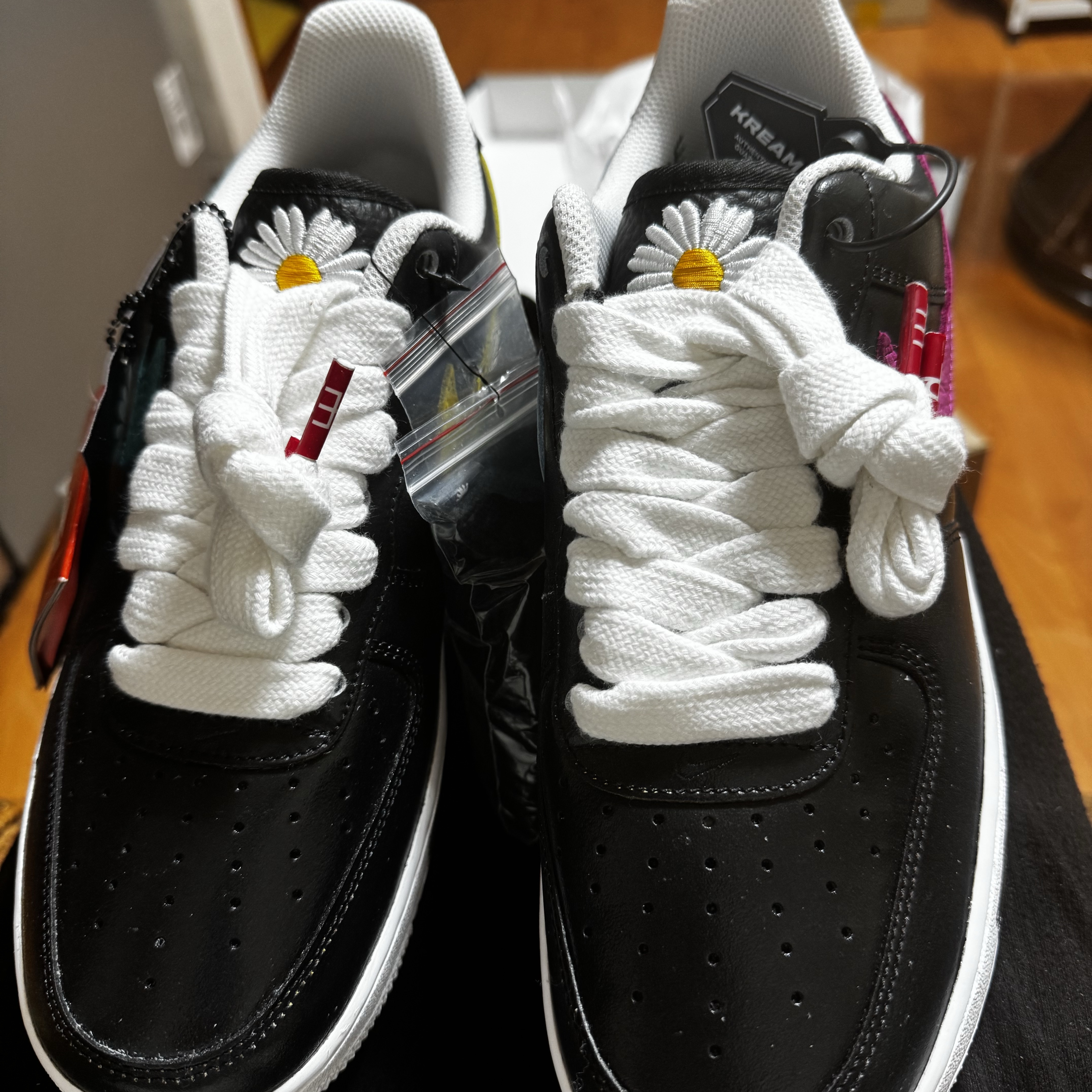 Nike x Peaceminusone Air Force 1 Low Para-Noise 3.0 Black and Multicolor 착용 스타일 - 1