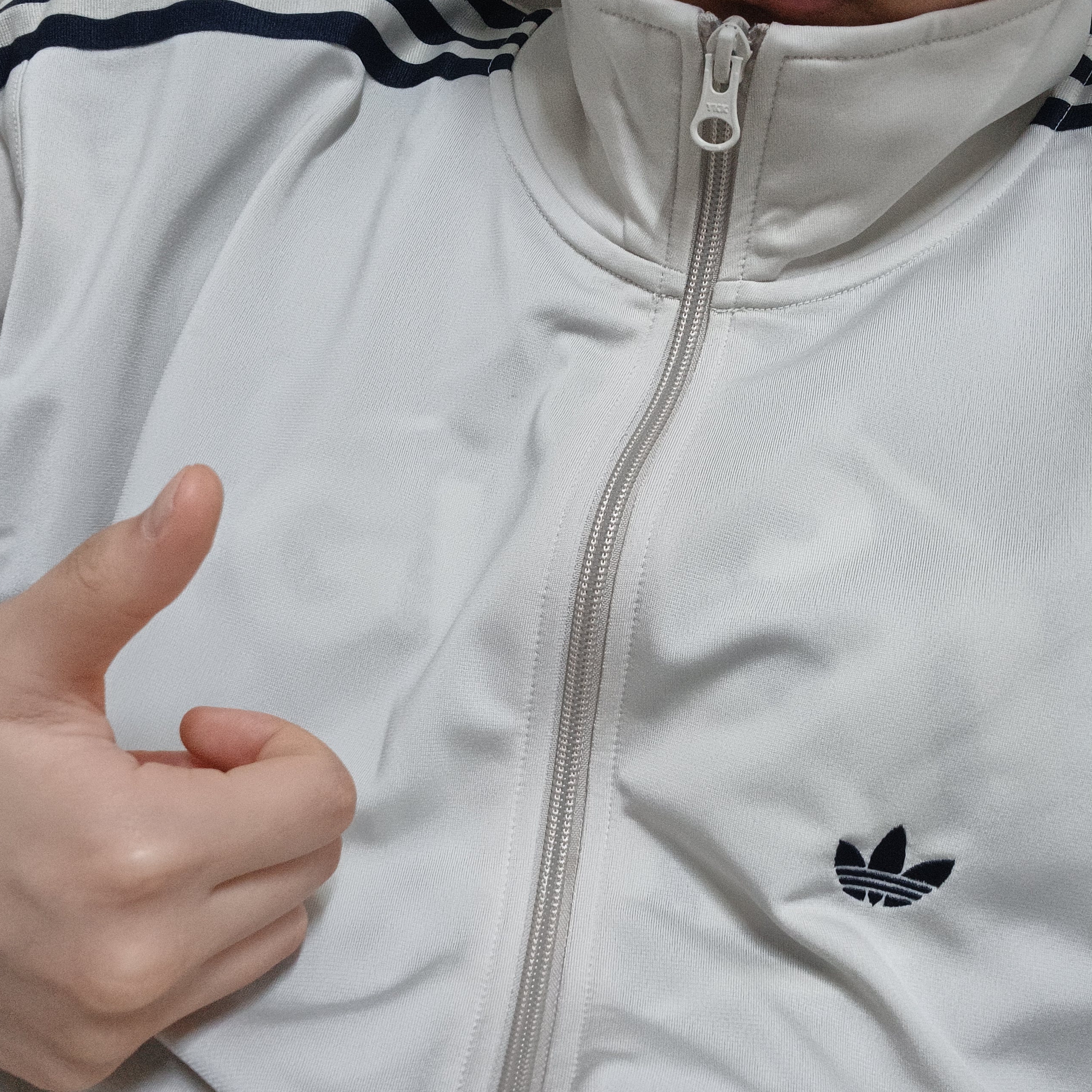 Adidas Originals Beckenbauer Track Top Bliss - KR Sizing 착용 스타일 - 2
