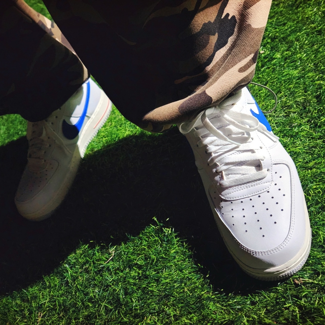 Stussy Basic Stock Low Pro Cap Natural, Nike Air Force 1 Low '07 Game Royal 착용 스타일 - 4