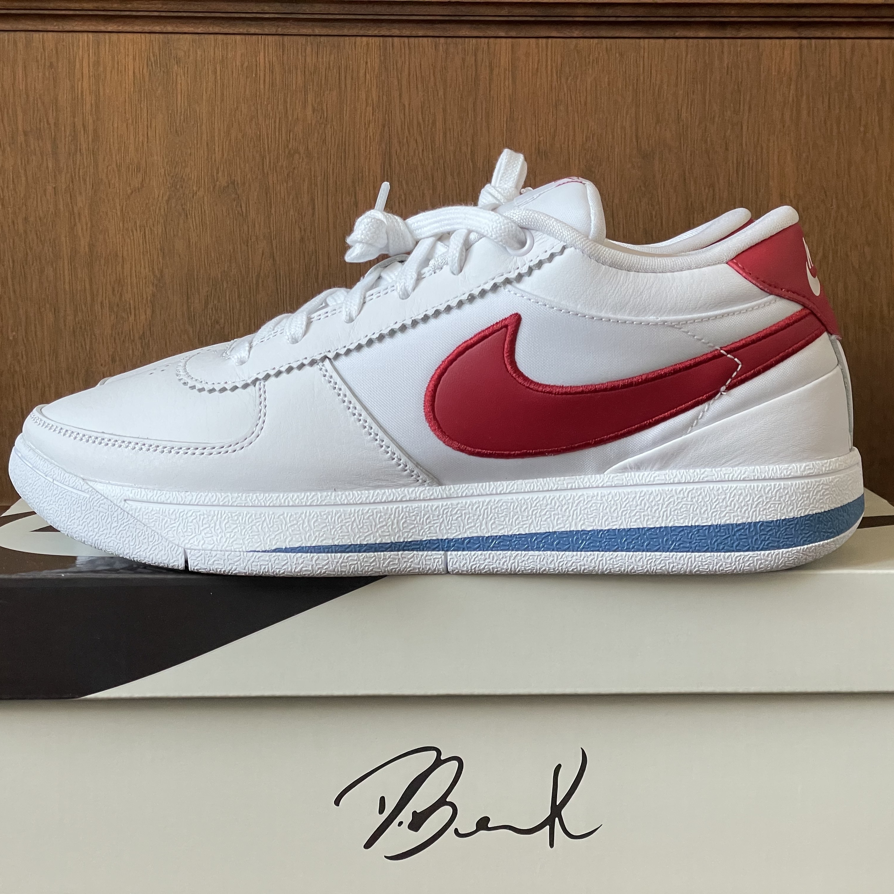 Nike Book 1 EP Forrest Gump, NOMANUAL Penon Wind Shell Black 착용 스타일 - 1