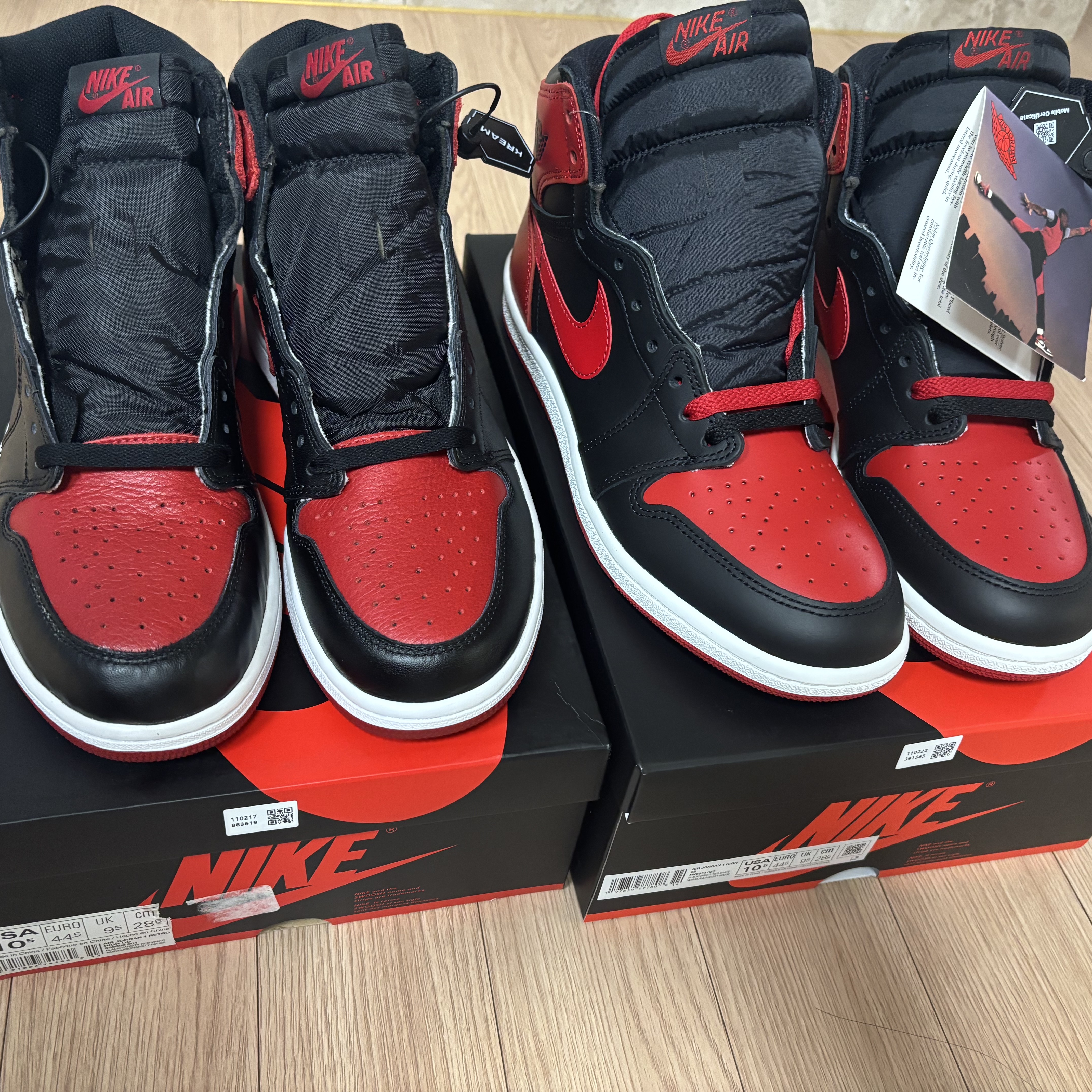 Jordan 1 High 85 Bred, Jordan 1 Retro High OG Bred Banned 2016 착용 스타일