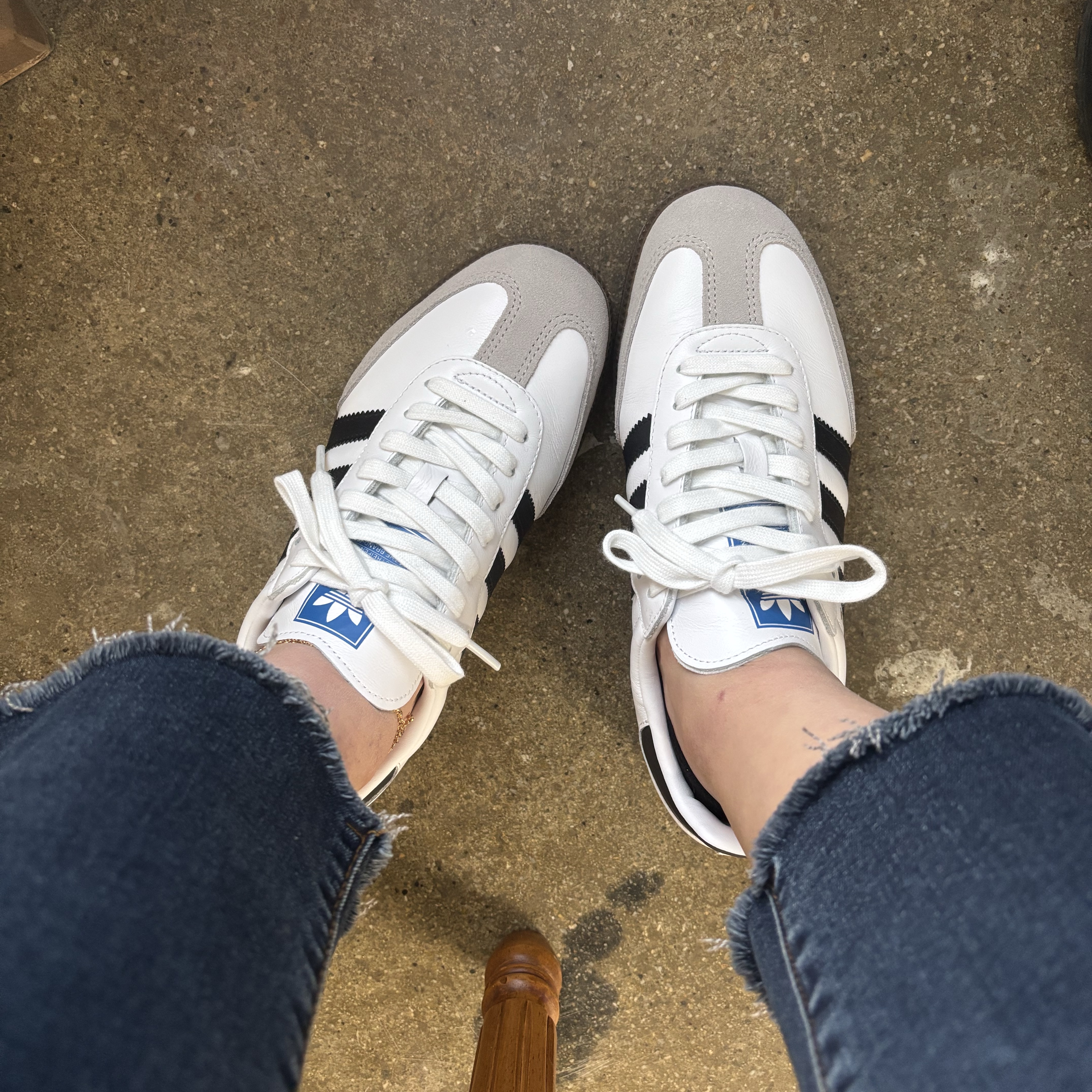 Adidas Samba OG Cloud White 착용 스타일