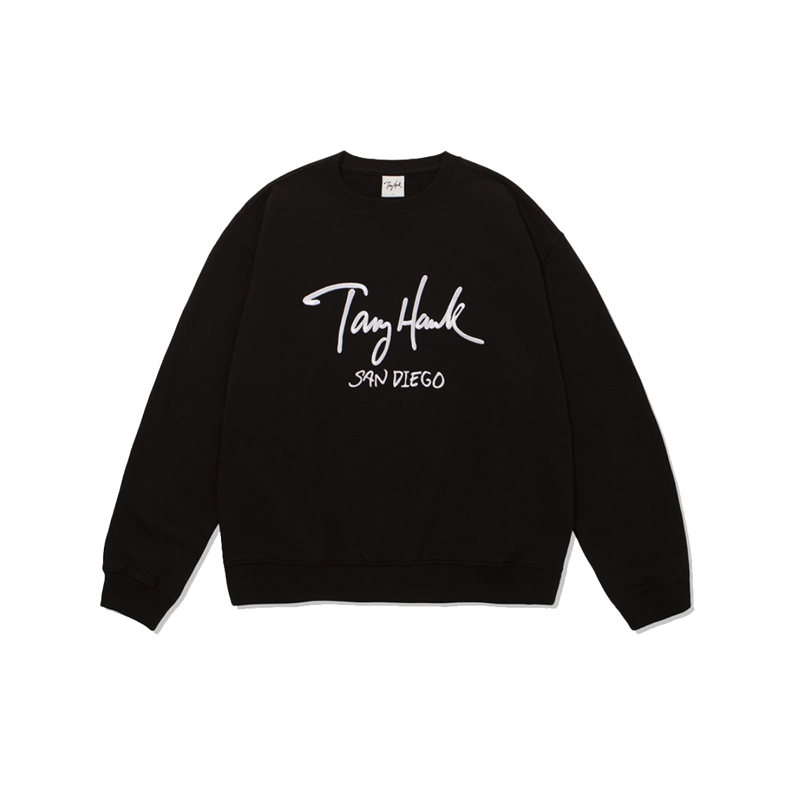 토니호크 토니 로고 맨투맨 블랙(TONY HAWK Tony Logo Crewneck Black)