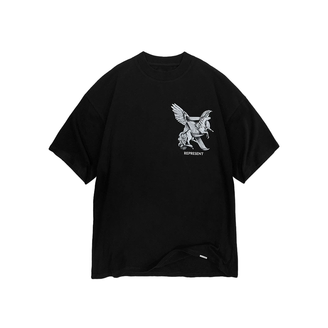 리프레젠트 엘레강스 인 모션 티셔츠 제트 블랙 - 25SS(Represent Elegance In Motion T-Shirt Jet Black - 25SS)
