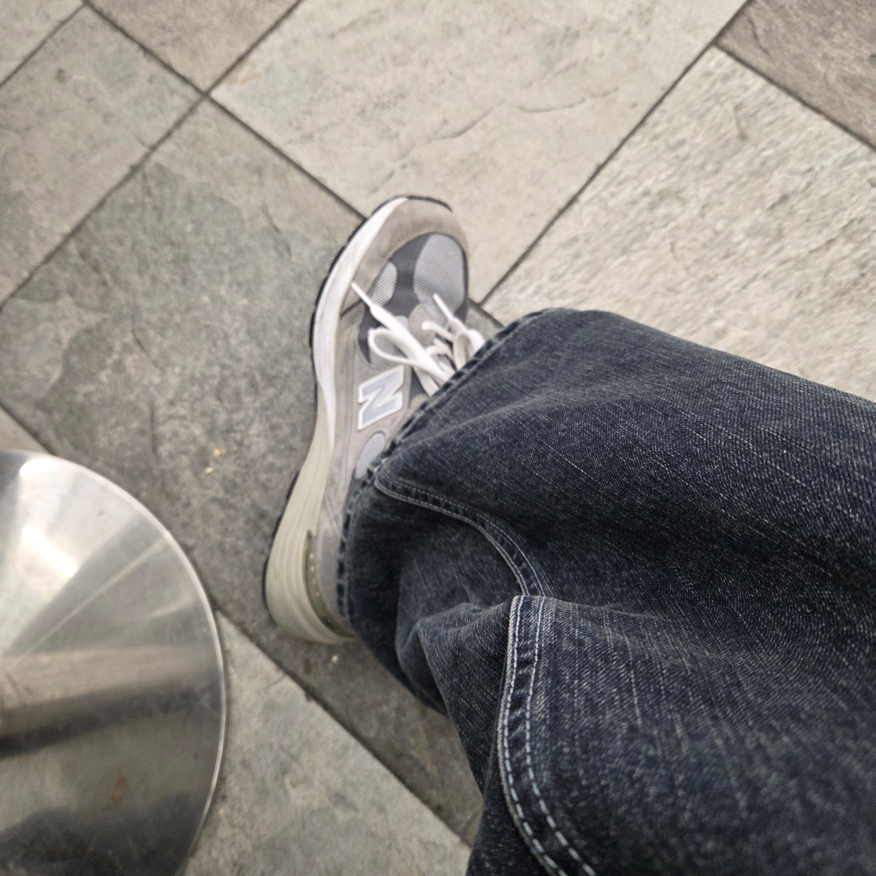 New Balance 992 Made in USA Grey - D Standard 착용 스타일