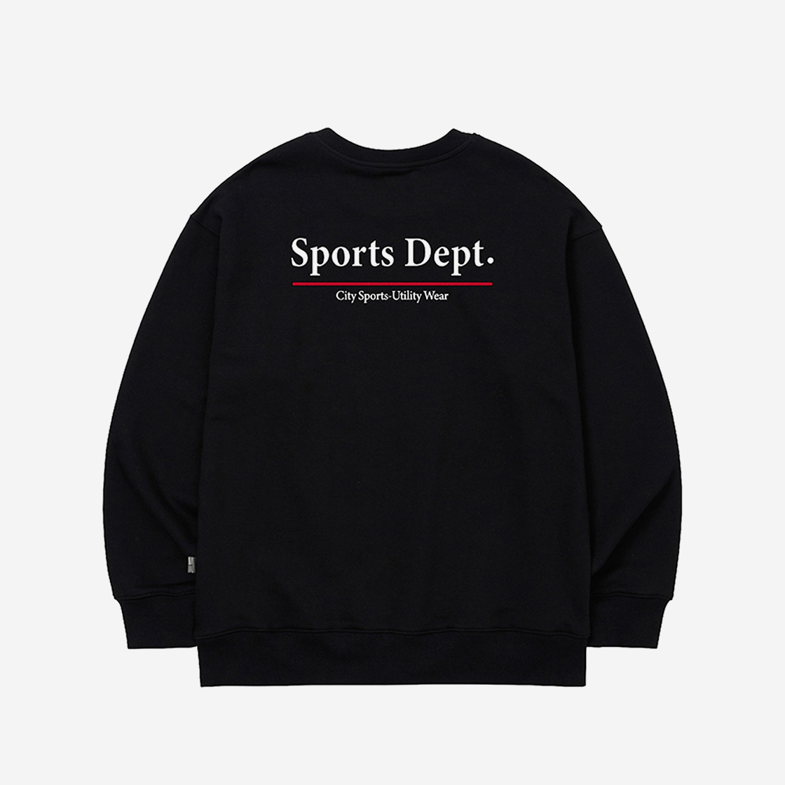 스포츠뎁트 플러피 로고 맨투맨 블랙(Sports Dept Fluffy Logo Sweatshirt Black) - 2