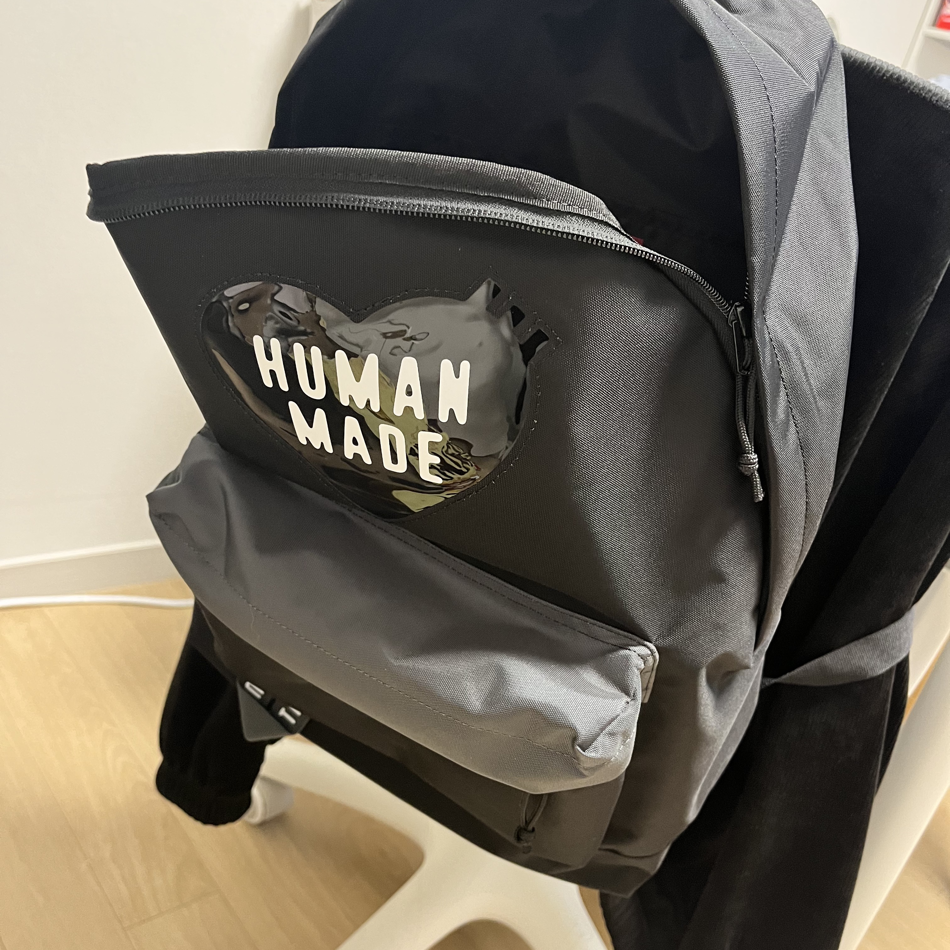 Human Made Backpack Black 착용 스타일