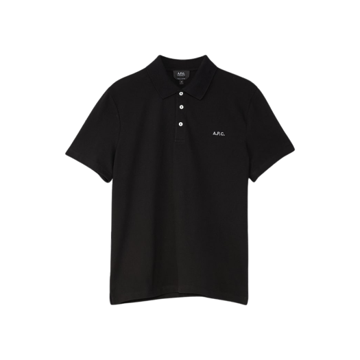 【IAB STUDIO】Cropped Pique Shirt Black Exclusive 아이앱 스튜디오 크롭 피케 셔츠 블랙 - 더현대 서울 한정 | IAB