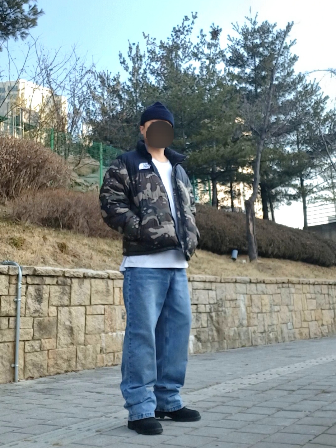 The North Face 1996 Novelty Nuptse Jacket Woodland Camo, Timberland 6 Inch Laceup Basic Boots Black - Wide 착용 스타일 - 2