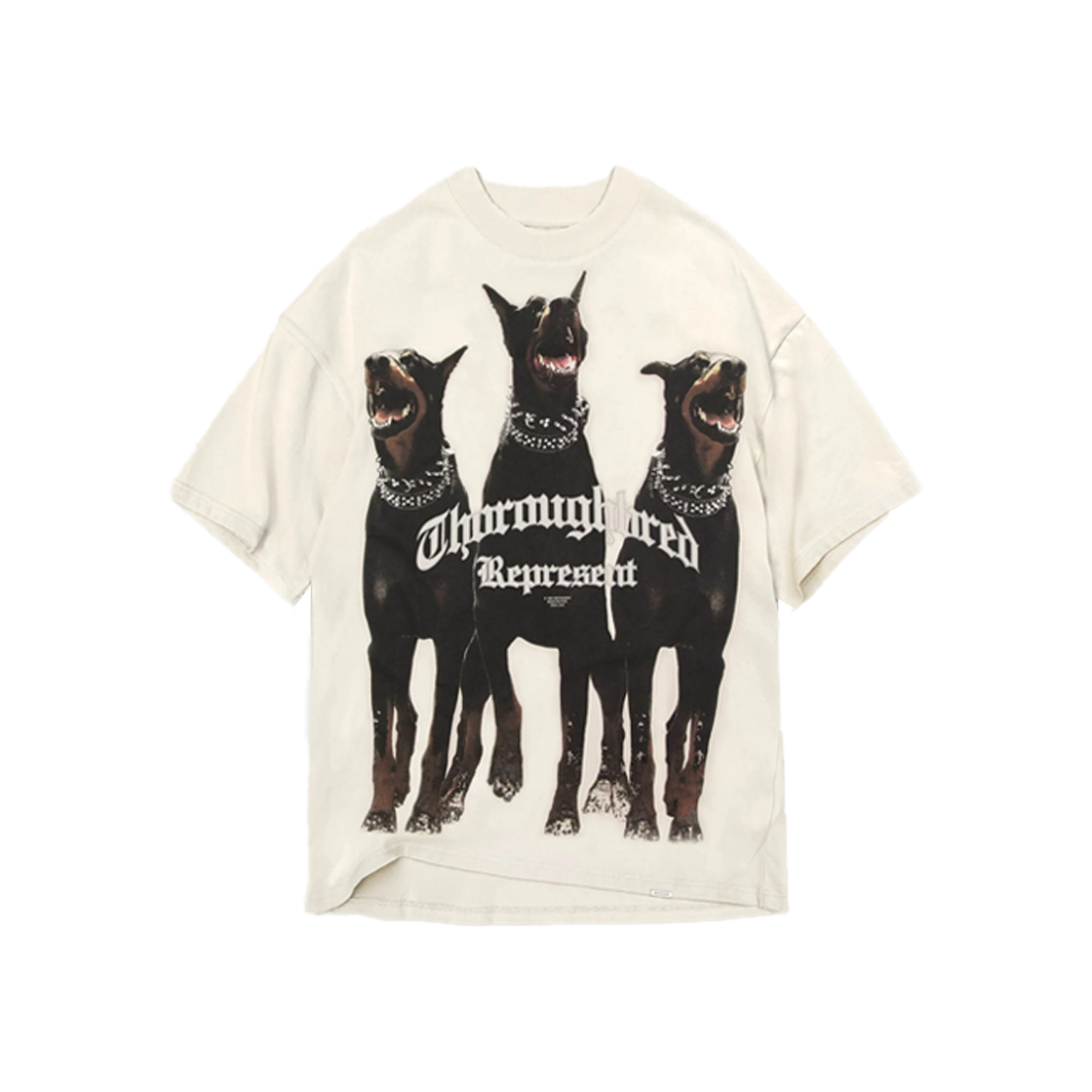 리프레젠트 서러브레드 티셔츠 빈티지 화이트 - 25SS(Represent Thoroughbred T-Shirt Vintage White - 25SS)