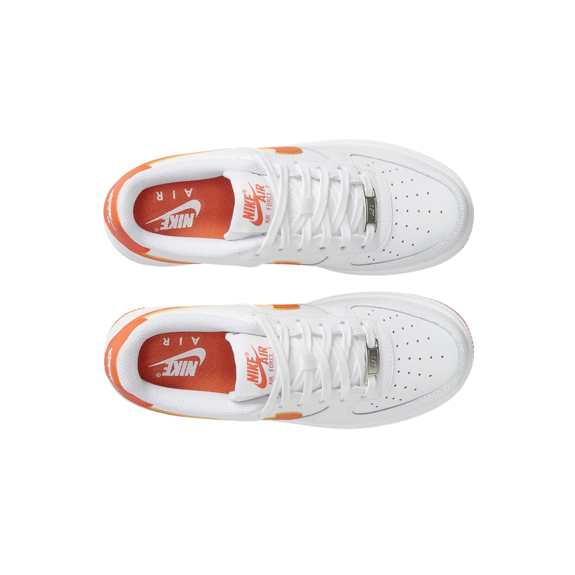 (GS) 나이키 에어포스 1 화이트 세이프티 오렌지((GS) Nike Air Force 1 White Safety Orange) - 2