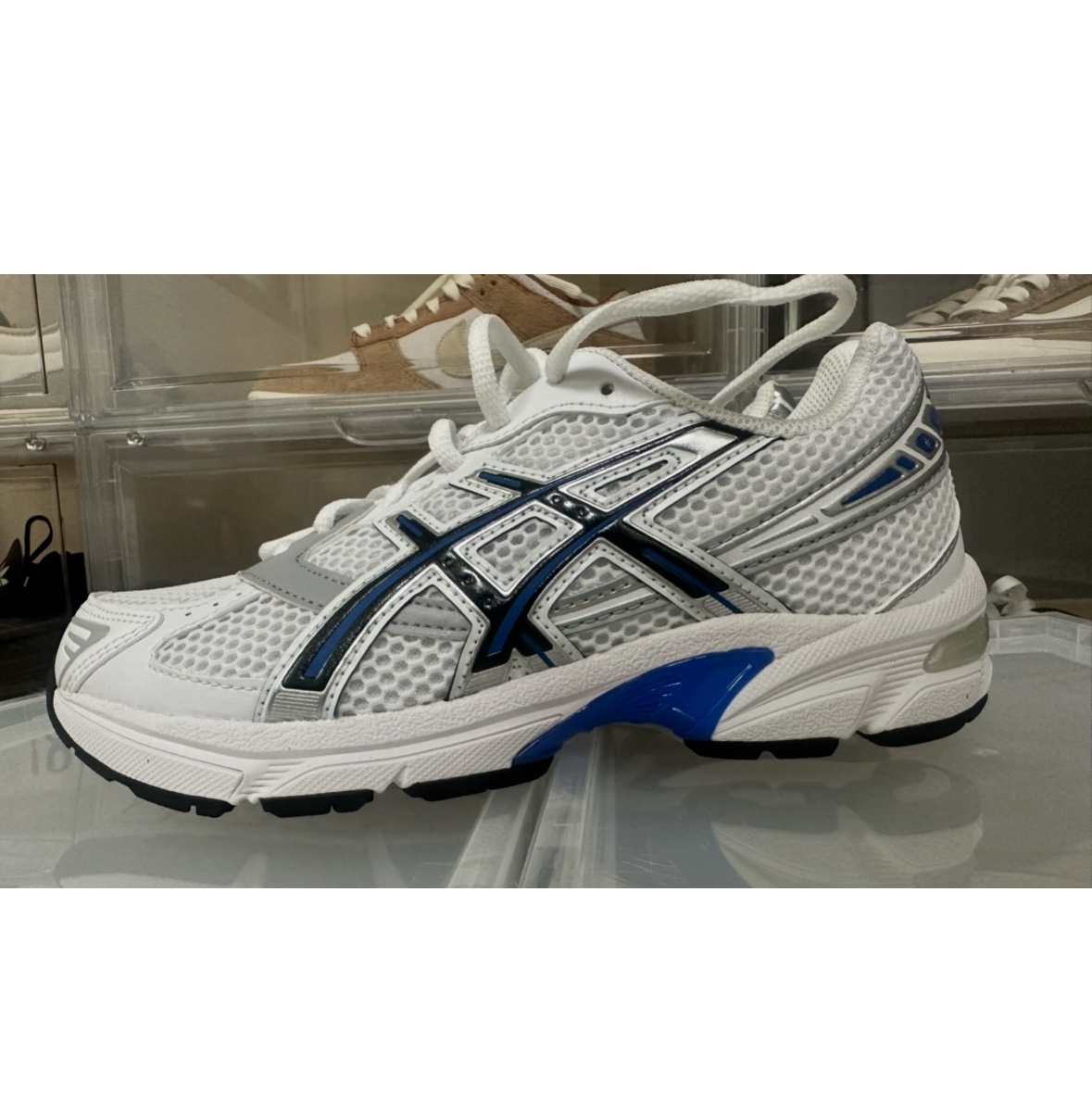 Asics Gel-1130 White Tuna Blue 착용 스타일