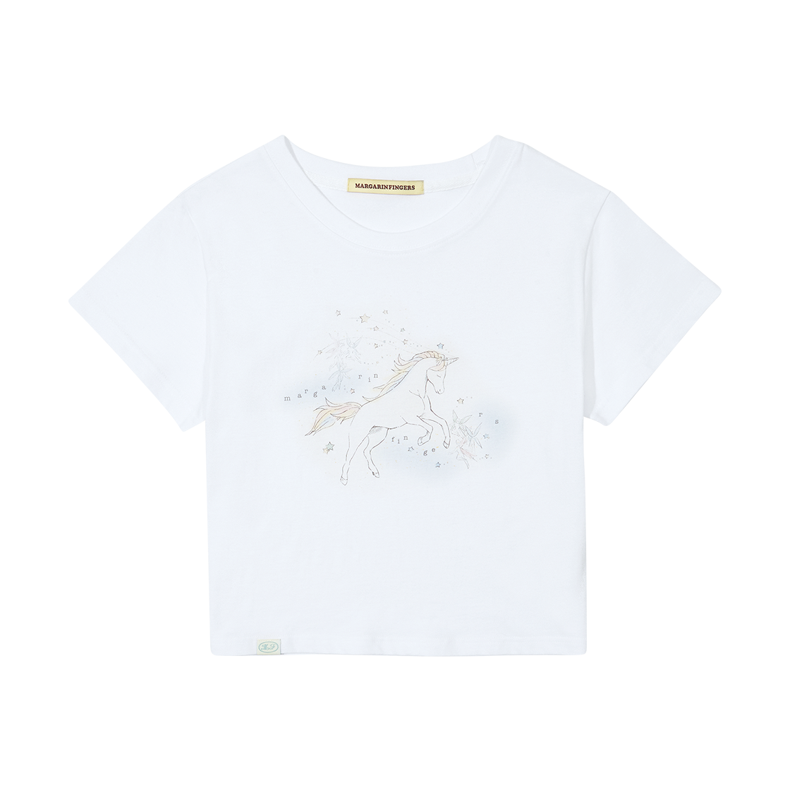 Tシャツ・カットソー MARGARIN FINGERS UNICORN T-SHIRT 5BNY524 마가린핑거스 유니콘 티셔츠 화이트 | Margarin Fingers | KREAM