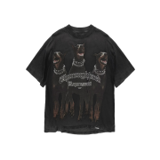 Represent Thoroughbred T-Shirt Vintage Black - 25SS