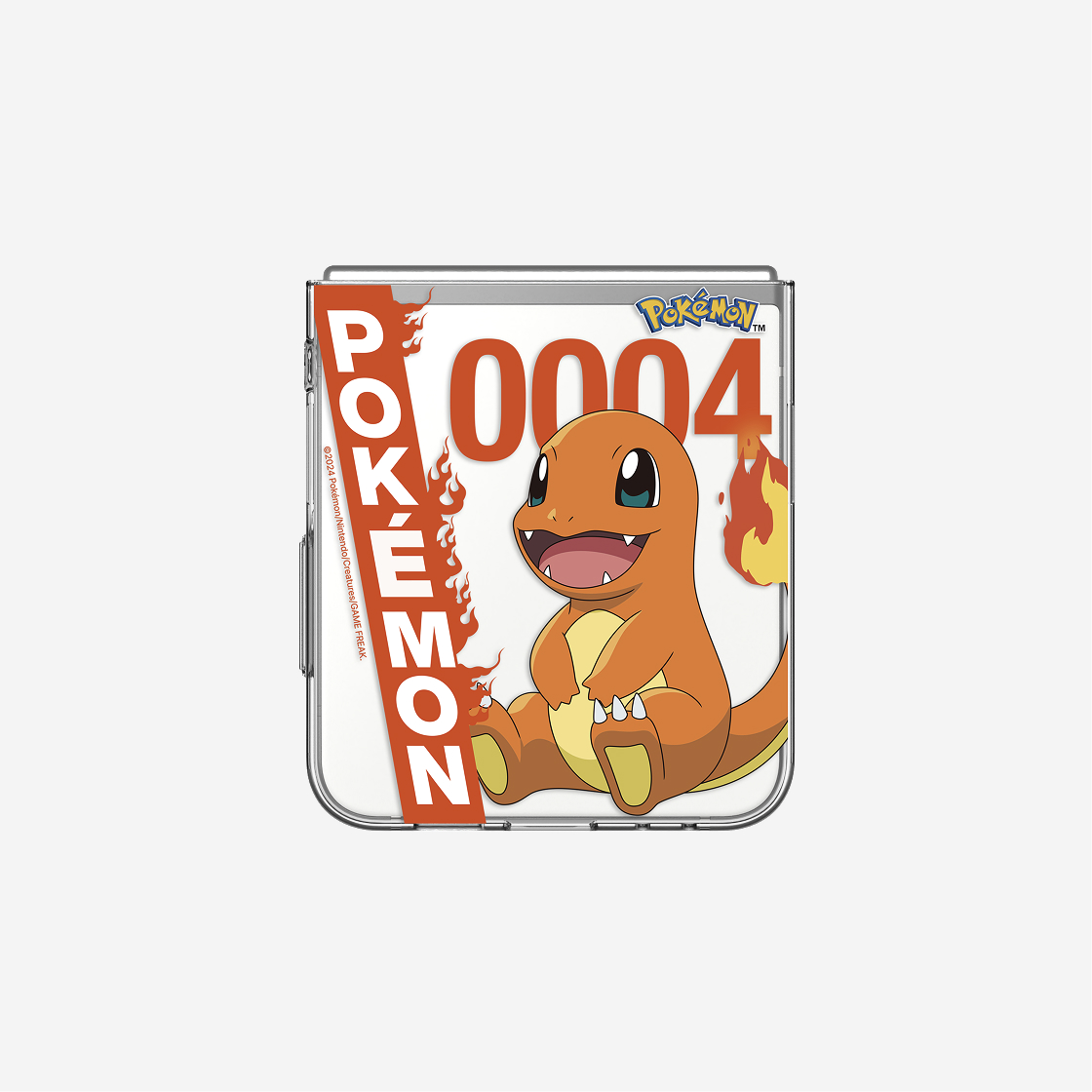 에스엘비에스 포켓몬 파이리 슬림 임프레션 케이스 갤럭시 Z 플립6(SLBS Pokemon Charmander Slim Impression Case For Galaxy Z Flip6) - 3