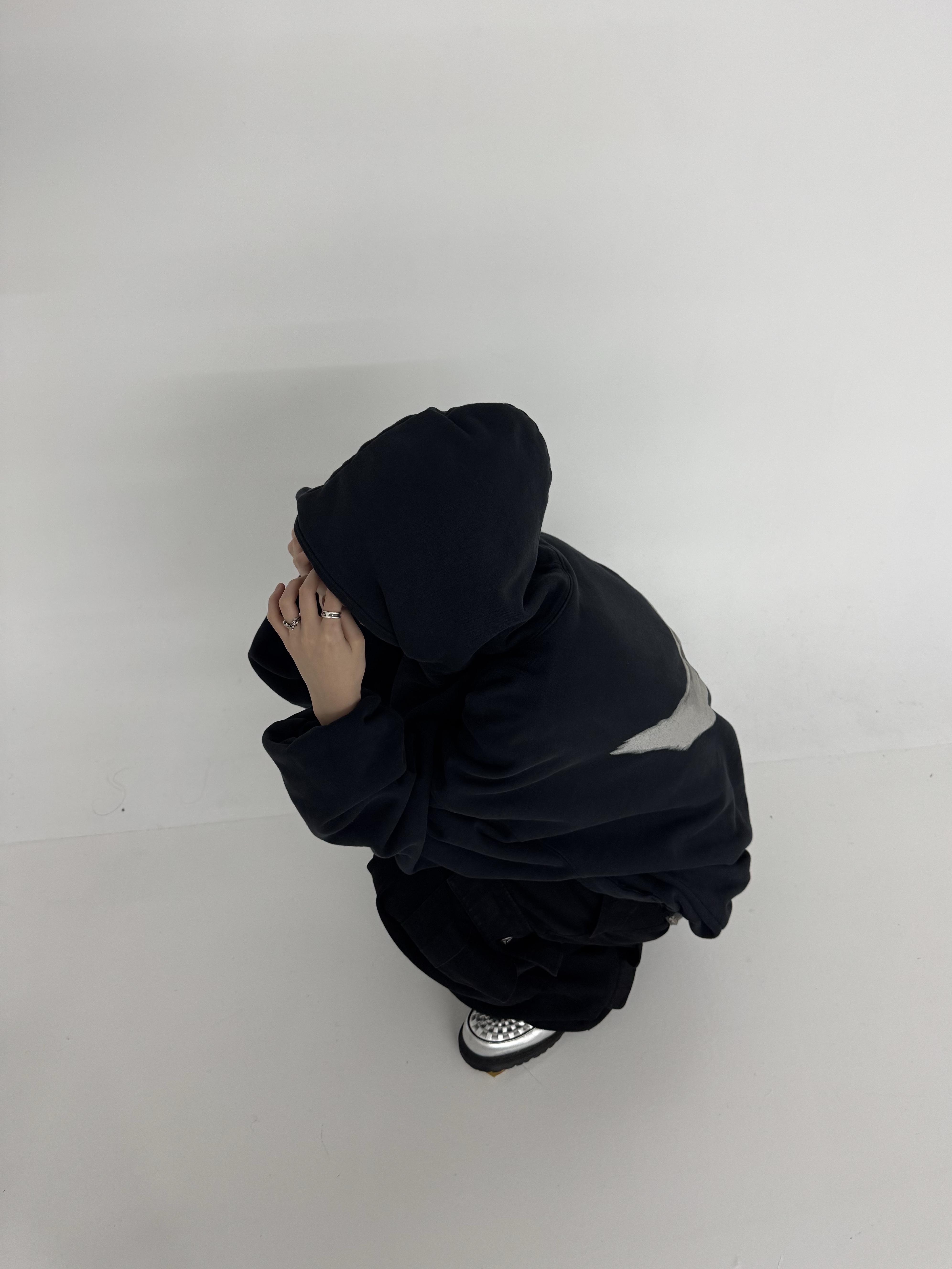 Balenciaga 3XL Sneakers Beige, Aoiro Cutted Double Knee Belt Pants Black 착용 스타일 - 3
