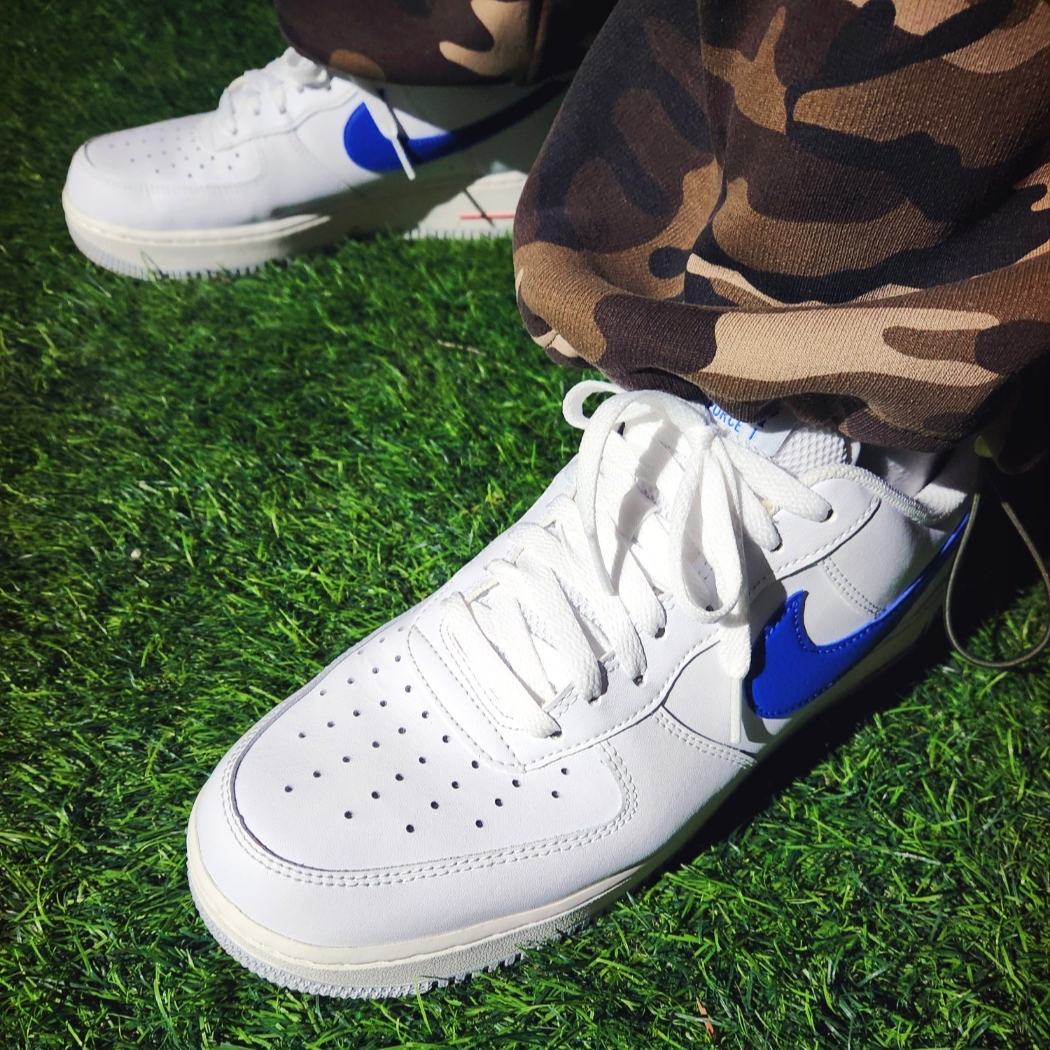 Stussy Basic Stock Low Pro Cap Natural, Nike Air Force 1 Low '07 Game Royal 착용 스타일 - 5