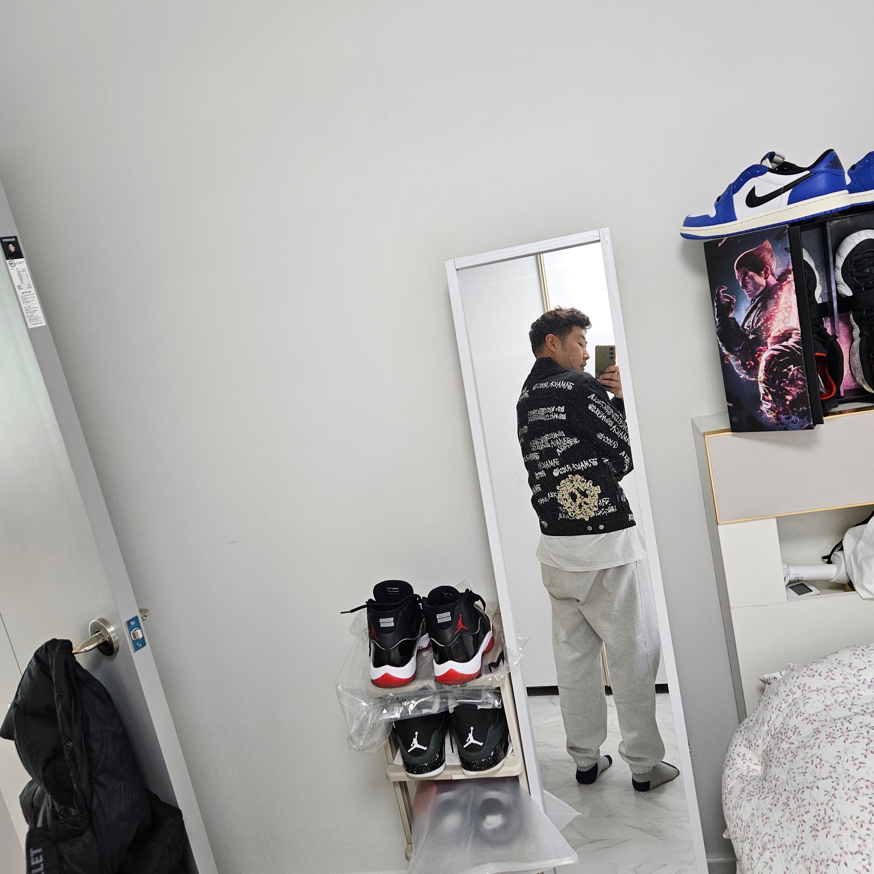 Stussy x Our Legacy x Denim Tears TTL Denim Jacket Black 착용 스타일 - 1